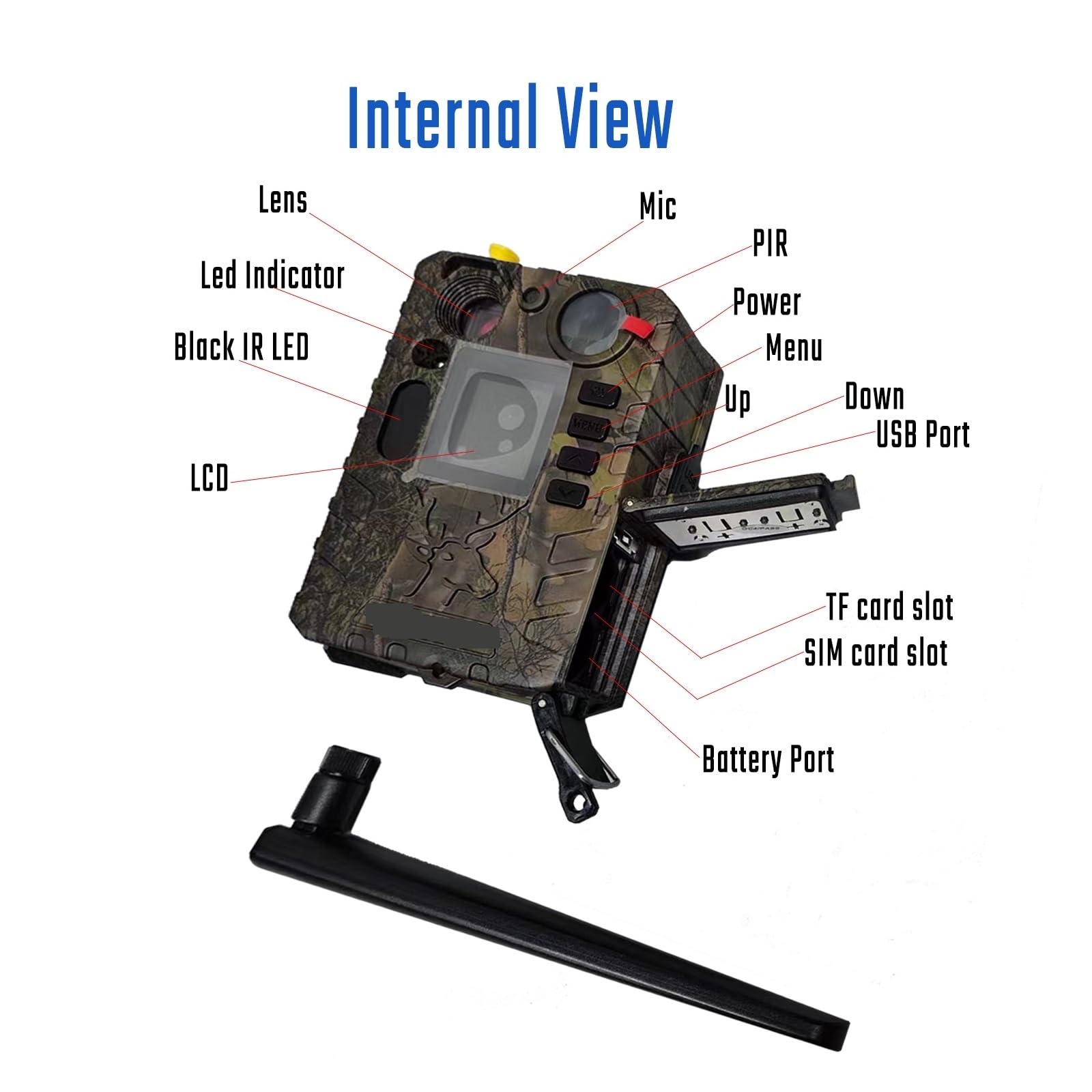 BG410-M(S) 4K FHD 37MP Kamera Obserwacyjna 940nm IR Night Vision, Bezprzewodowa 4G, Zewnętrzna Myśliwska + Prezent 32GB TF WyraźNe Obrazy I Filmy(With solar charger)