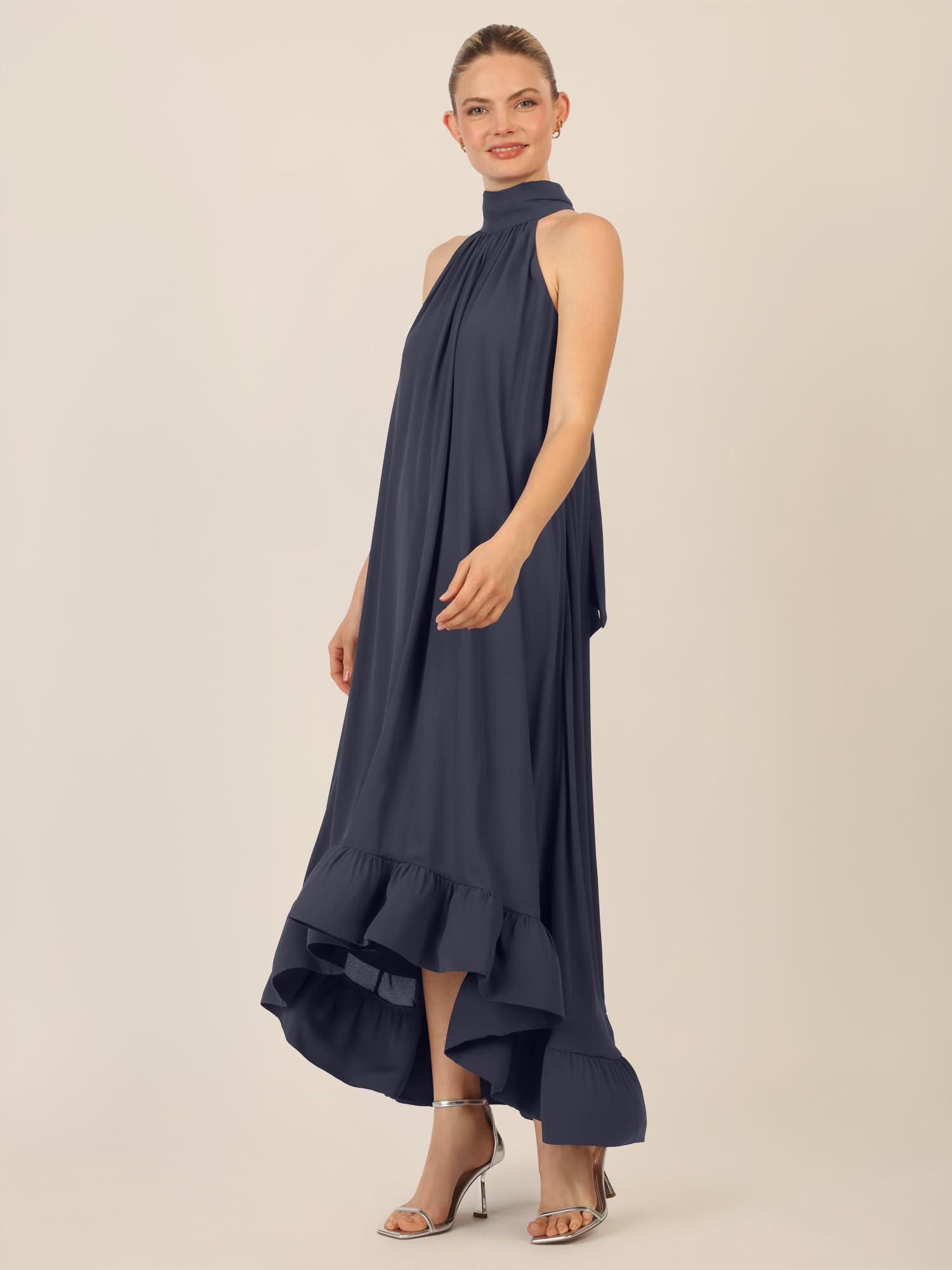 APART Chiffonkleid mit Volantsaum,