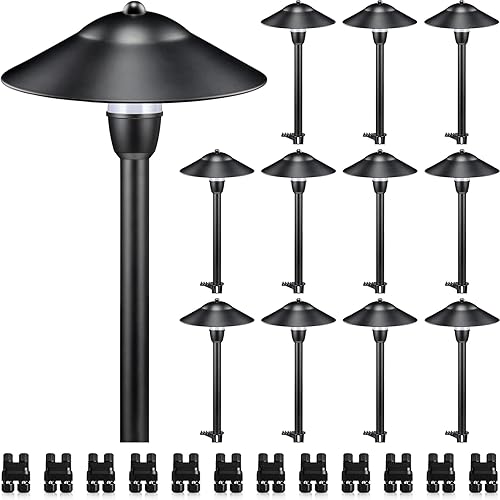Miniatura 1 de SUNVIE Luces LED de bajo voltaje para paisaje, 3 W, aluminio fundido, luces de camino de bajo voltaje, 12-24 V, impermeables, 3000 K, iluminación de