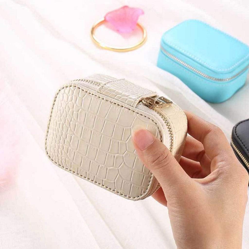 Scatola in Finta Pelle PU, Orecchini, collane, Braccialetti, portaoggetti, Organizer da Viaggio Portatile in Stile Europeo