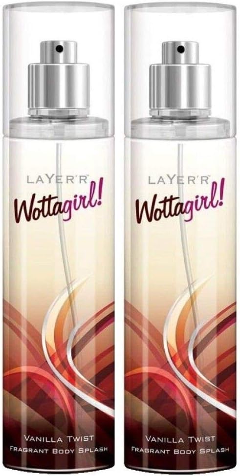 LOOGBH Layer'R Shot Wottagirl Fragrant Body Spray Vanila Twist For Women, 270Ml (Pack Of 2) Vanilla