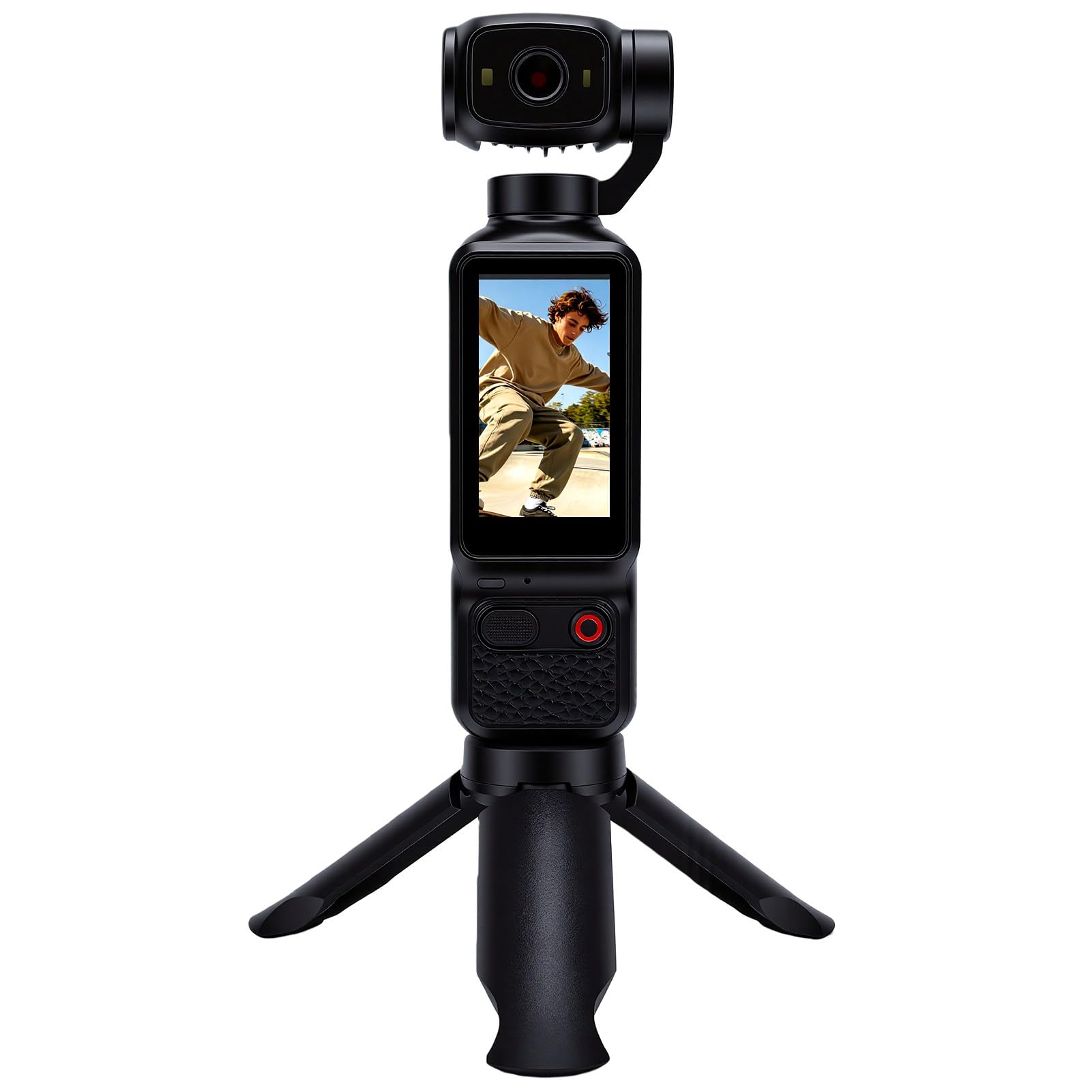 Fockety Caméra de Vlogging 4K avec Objectif Rotatif à 180°