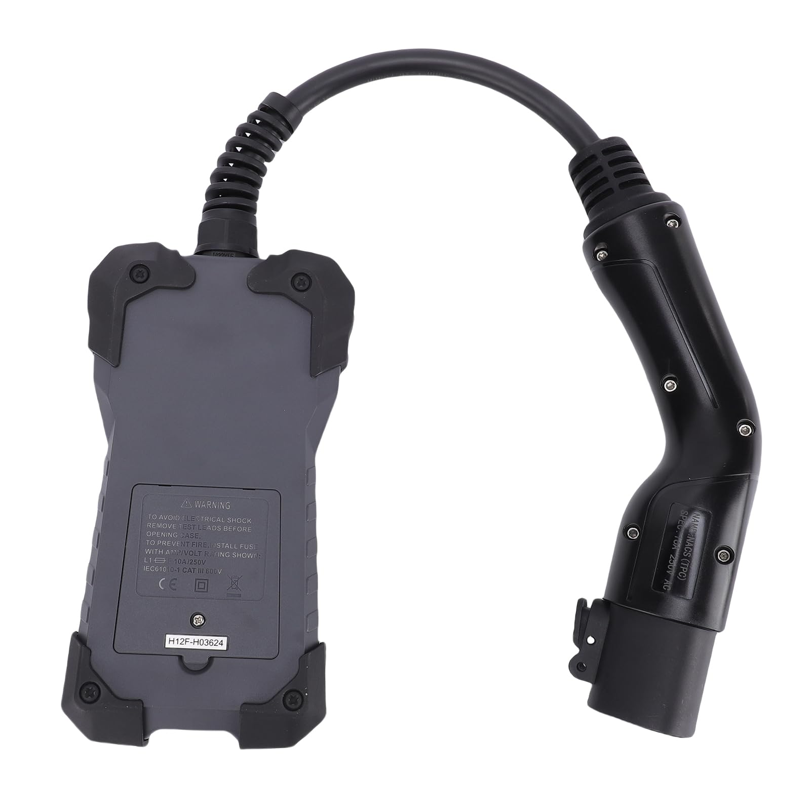 KUIDAMOS Tester EVSE Tester Napięcia Adaptera do Testowania Stacji ładowania Pojazdów Elektrycznych Wskaźnik LED Stacji Dokującej ładowarki Samochodu Elektrycznego Narzędzie Diagnostyczne Adapter