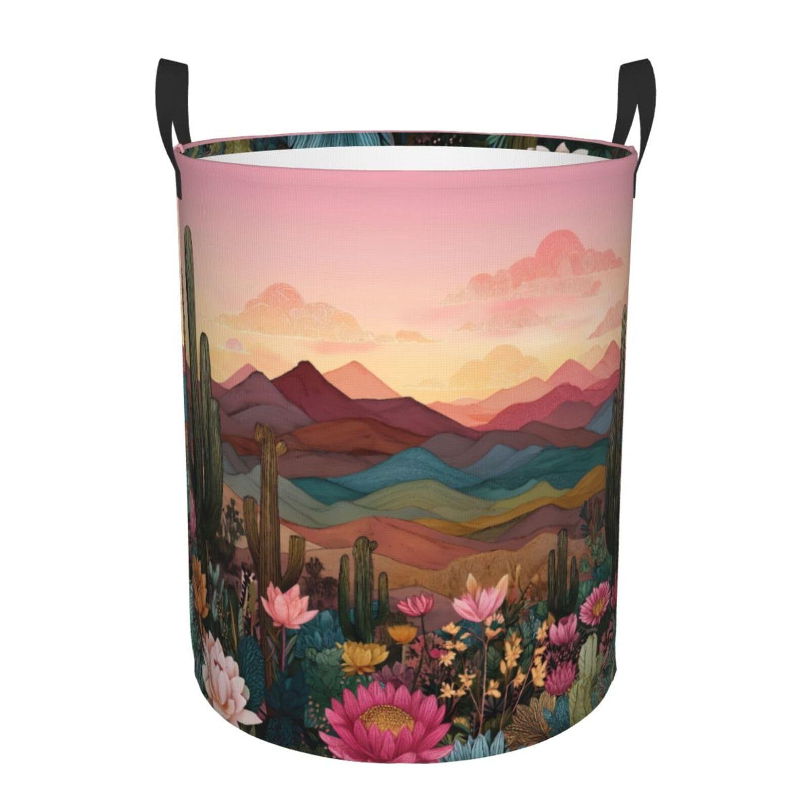 Cesta ropa sucia cactus cesto de almacenamiento impermeable de pie para baño y lavadero