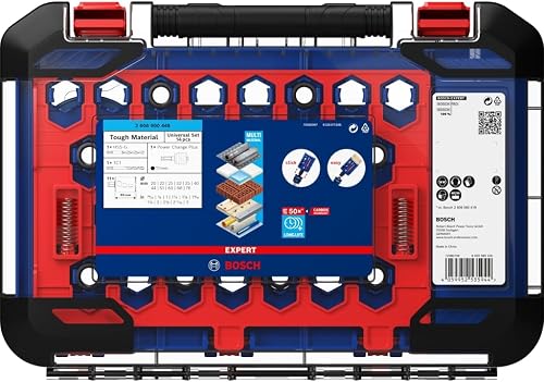 Bosch Professional 2608900448 14x Set di Seghe a Tazza Expert Tough Material (Accessorio Trapano a Percussione), Blu, Set Ø 20/22/25/32/35/40/44/51/60/68/76 mm - 5