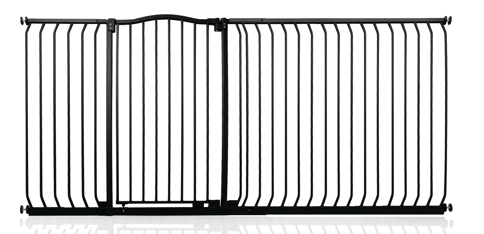 Safetots Extra Tall Curved Top Safety Gate, 116cm - 125cm, Matt Black, Extra Tall 100cm in Height, Pressure Fit Stair Gate, Baby Gate for Doors Hallways and Spaces, Safety Barrier, Easy Installation — view 47