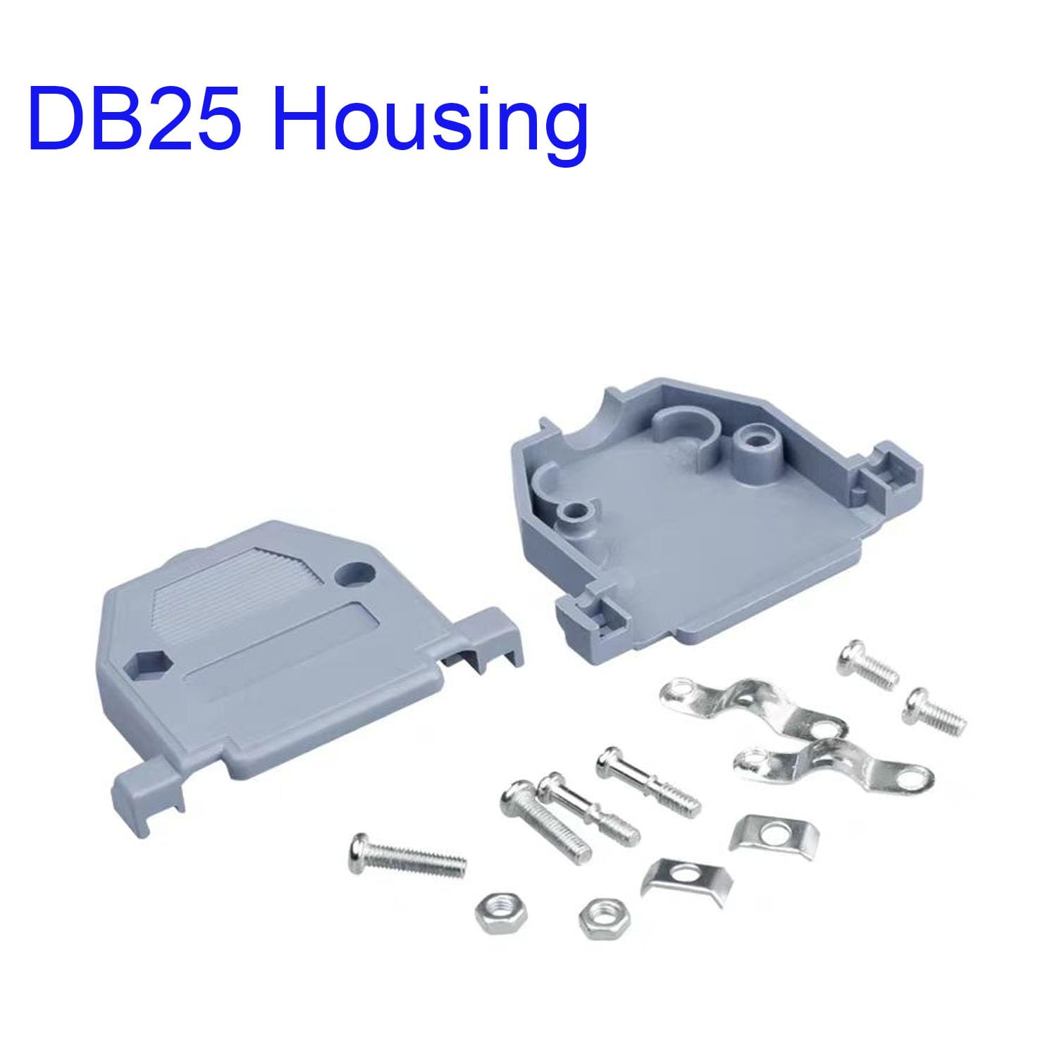 10 Connettori DB25 A Saldare - RS232 D-SUB Maschio/Femmina + Coperture Plastica, Per Cavi Seriali Fai Da Te - Foto 2