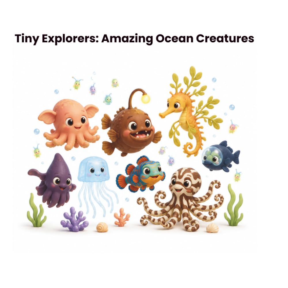 Tiny Explorers: Amazing Ocean Creatures: Discover Deep-Sea Animals, Glowing Sea Life, Camouflage Experts, Ancient Creatures, and Incredible Ocean Wonders!