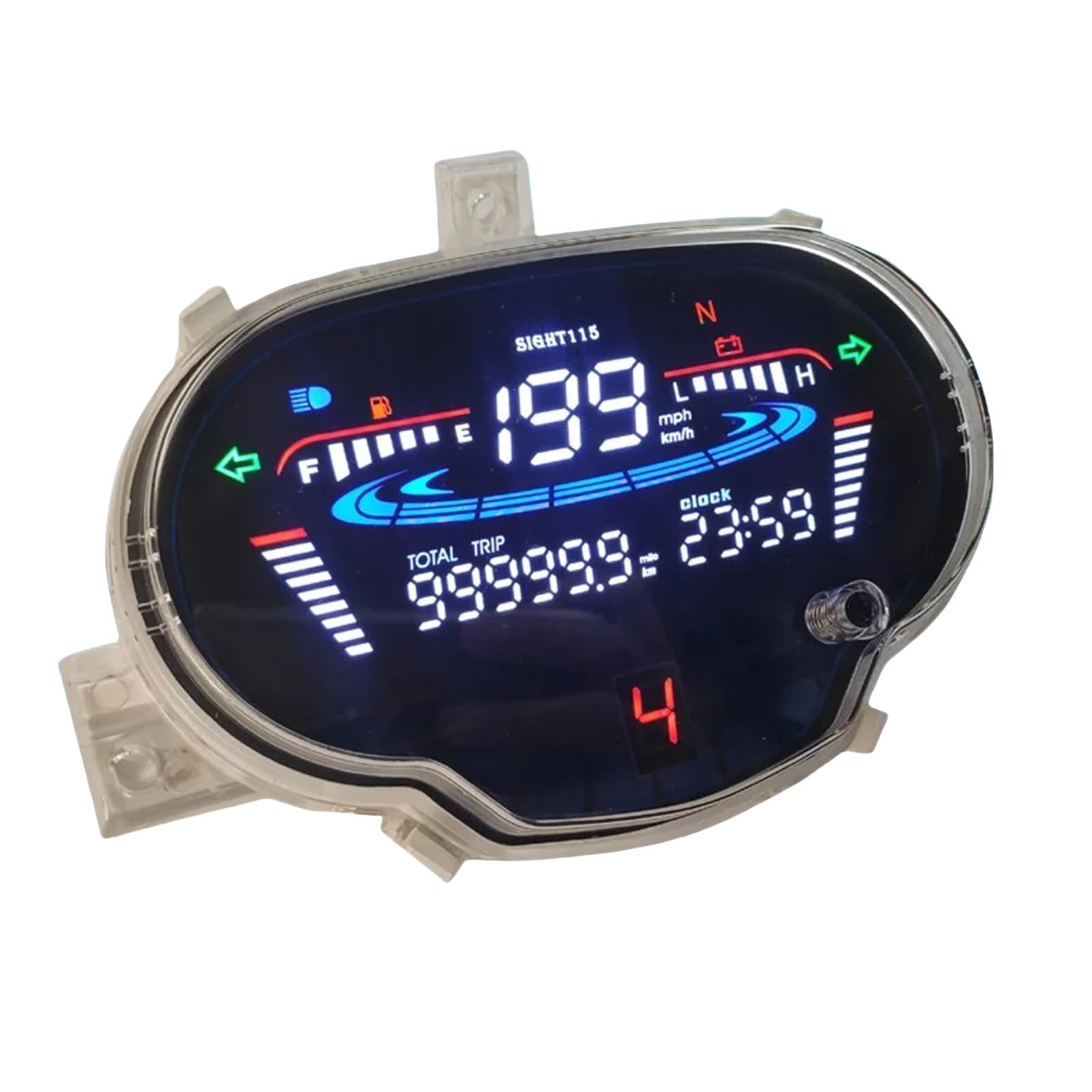Southeast Asia South America, Colombia Motorcycle fit for SIHGHT 115 Electronic Instrument Assembly LED Digital Speedometer