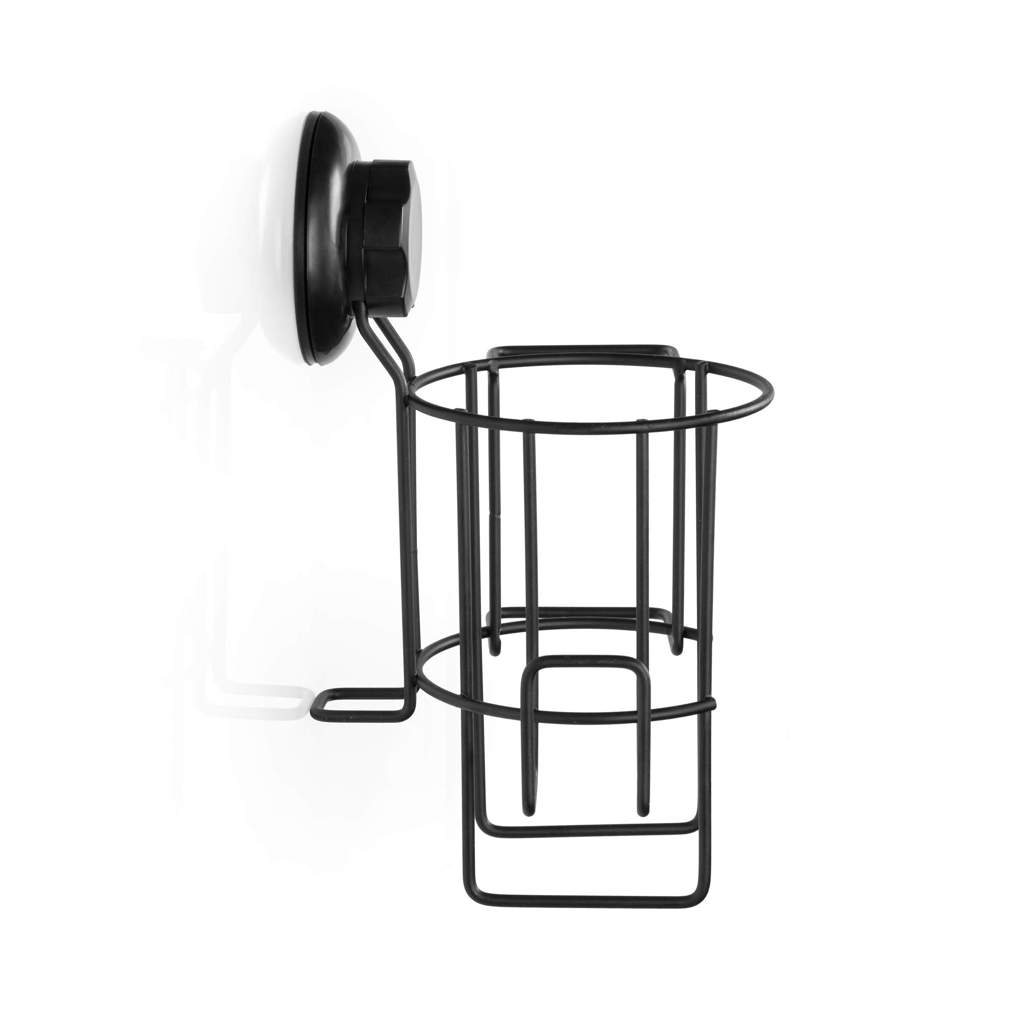 Compactor BESTLOCK BLACK Soporte para Secador de Pelo, 17x13x23 cm, Color Negro