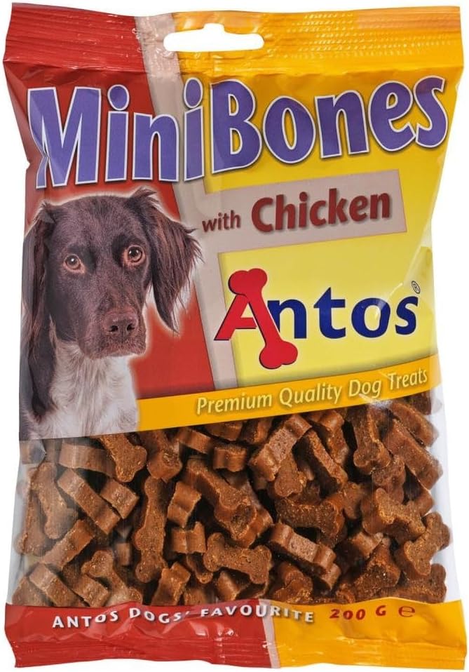 Antos Mini Bones Chicken Dog Treats, 200 g