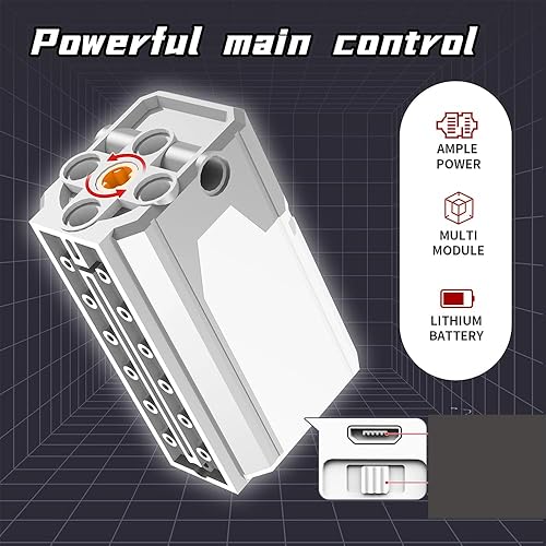 Miniatura 8 de Uniniscien STEM - Kit de construcción de robot de dinosaurio 2 en 1, compatible con programación Scratch Arduino compatible con Lego, robot de