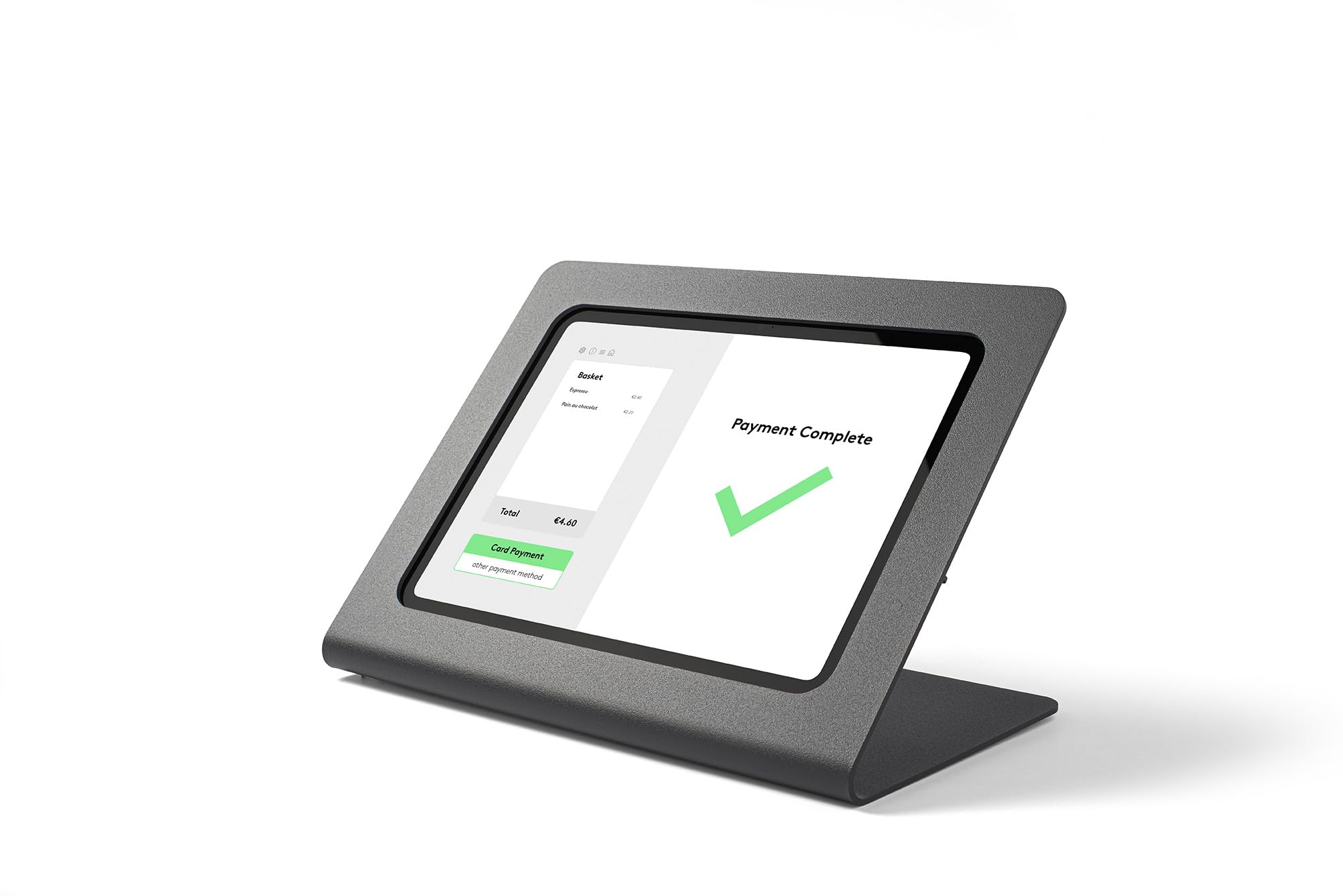 Supporto per iPad antifurto | Supporto da tavolo sicuro in metallo per tablet per business, POS e retail | Compatibile con iPad 10ª gen (2022) e 11ª gen A16 (2025), nero