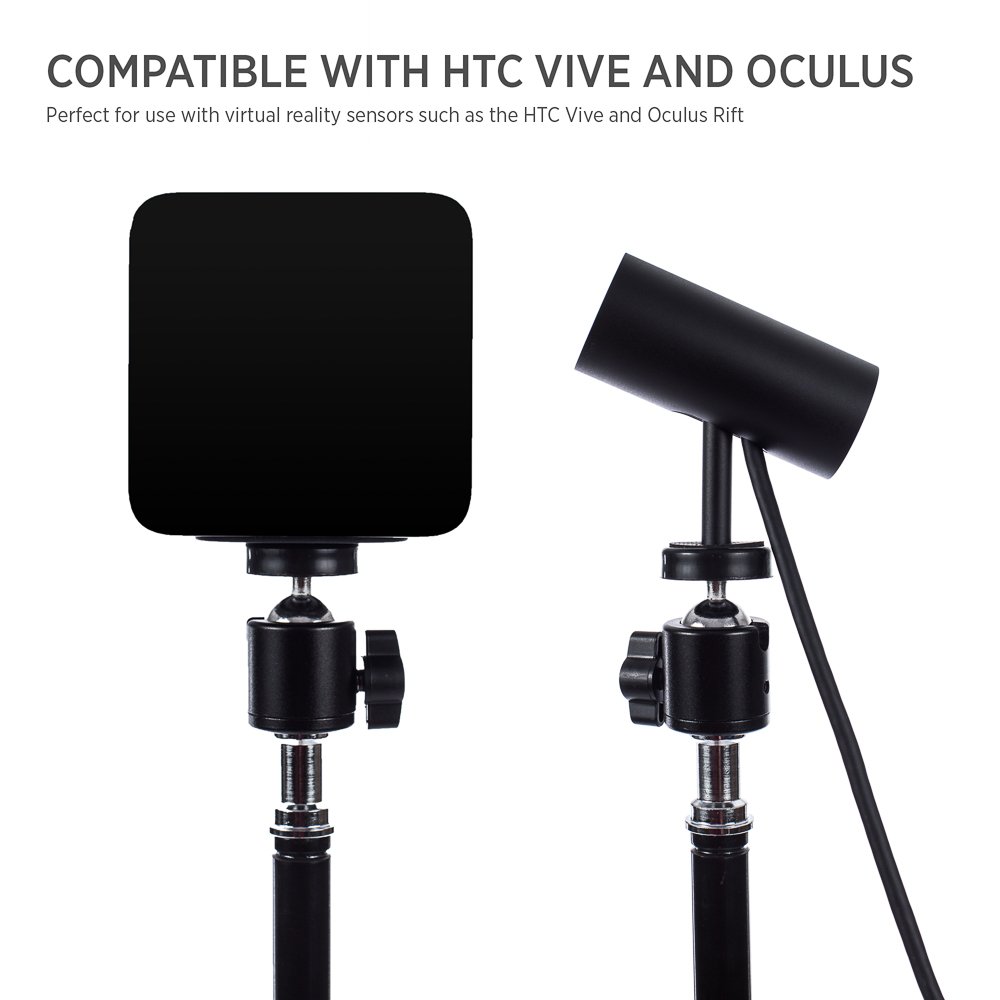 Fovitec 2 7'6" Tripod Stands for HTC VR/Vive Mount Base Stations
