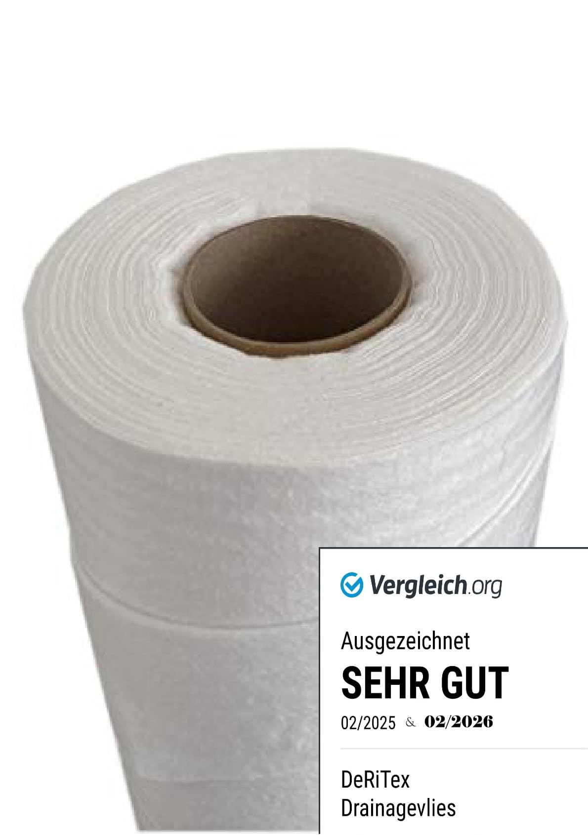 DeRiTex 150g/200g/300g/500g Premium-Poolvlies, Schutzvlies, Folienschutz, Schutzvlies für Pool oder Schwimmbad (Vlies 200g/m², 1m x 50m = 50m²)