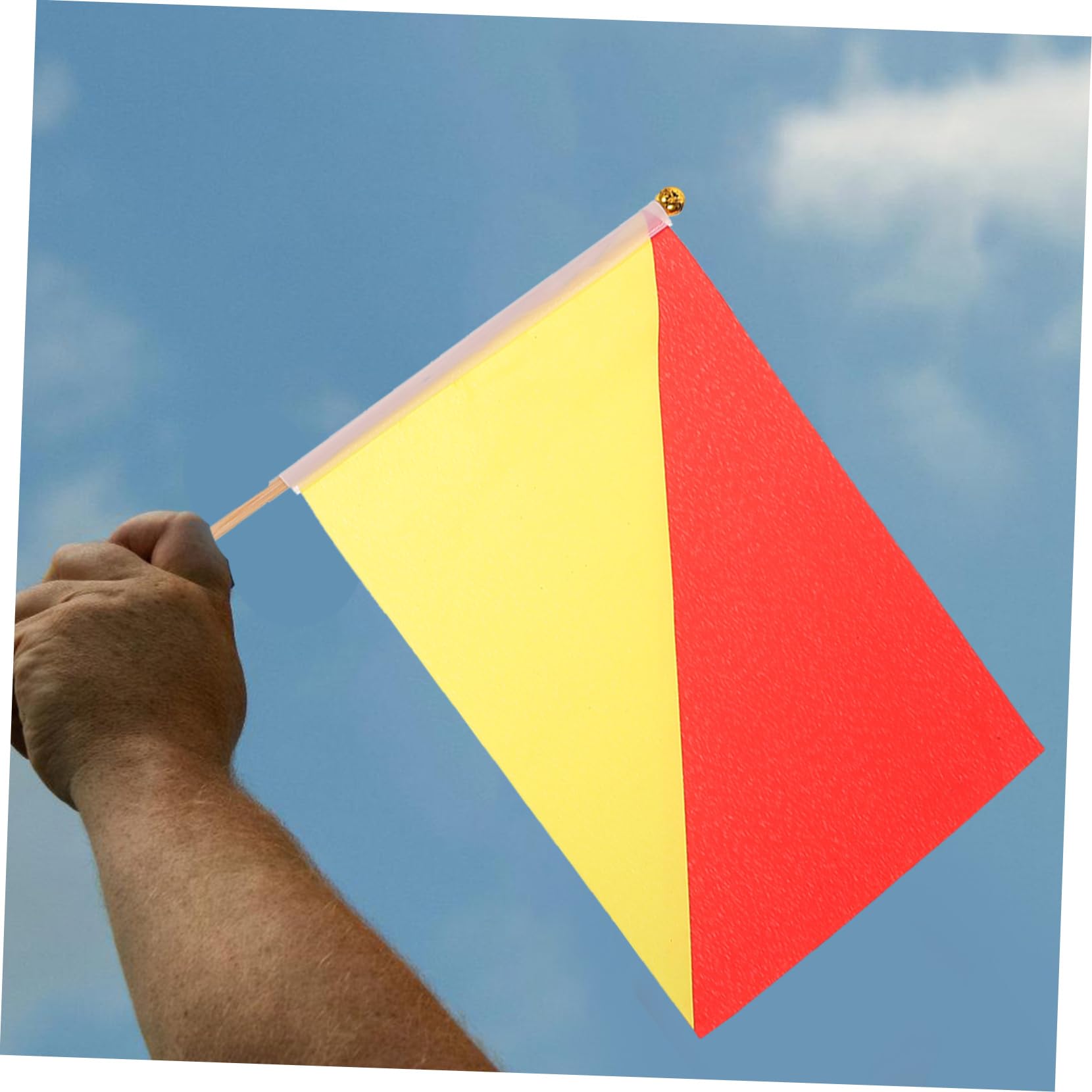 Toyvian 24piezas Bandera De Señal De Árbitro Mango De Bandera De Seguridad Para Señalización Navegación y