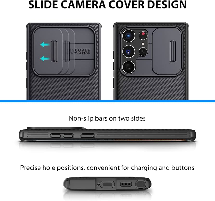 Amazon.co.jp: Nillkin Samsung S22 Ultra用ケース CamShield Pro