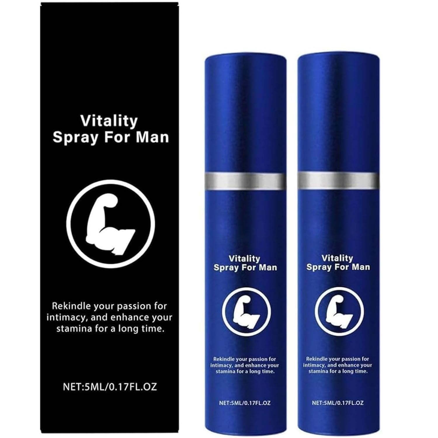 Men's Energy Spray, ultra-portable, for use anytime, anywhere, with natural and gentle plant-based ingredients, boosts energy and confidence, suitable for all skin types, 5ml (2)