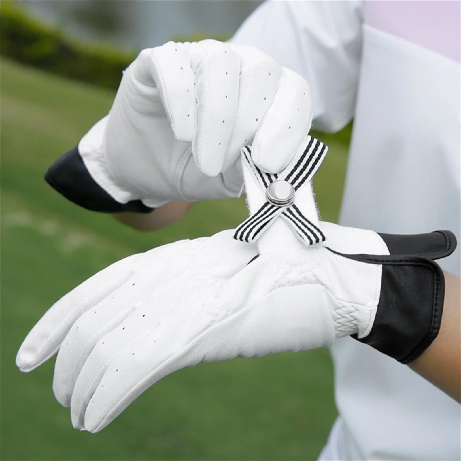 Guanto Da Golf 1 paio di guanti da golf da donna, mano sinistra destra, con indicatore di prua rimovibile, guanto da golf for tutte le stagioni