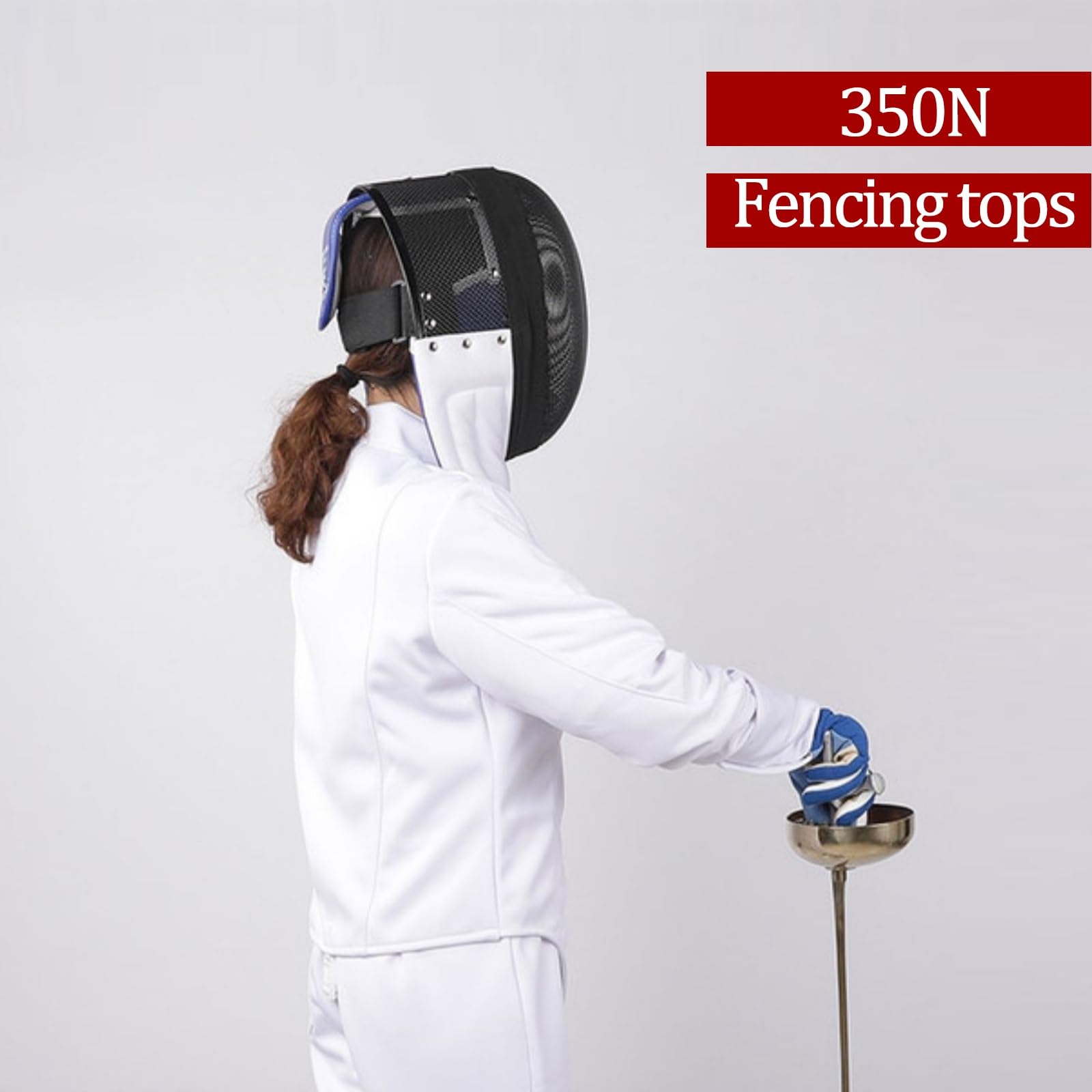 Chaqueta de Esgrima 350N, Transpirable y con Protección Antipuñaladas, Ideal para Entrenamiento y Práctica Diaria, Talla para Diestros