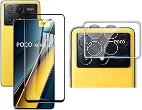 Película De Vidro 3D Tela + Pelicula De Câmera Para Xiaomi Poco X6 Pro