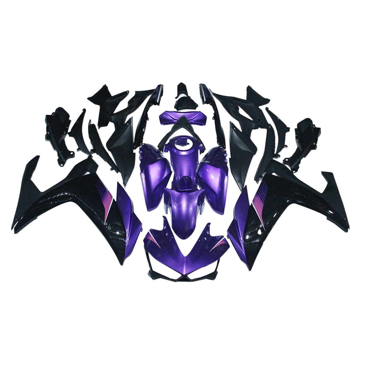 PPYRD ABS Injection Full Fairing Kit Fit for Yamaha YZF R25 R3 2014 2015 2016 2017 2018 YZF-R3 YZF-R25 14 15 16 17 18 Sportbike Motorcycle Plastic