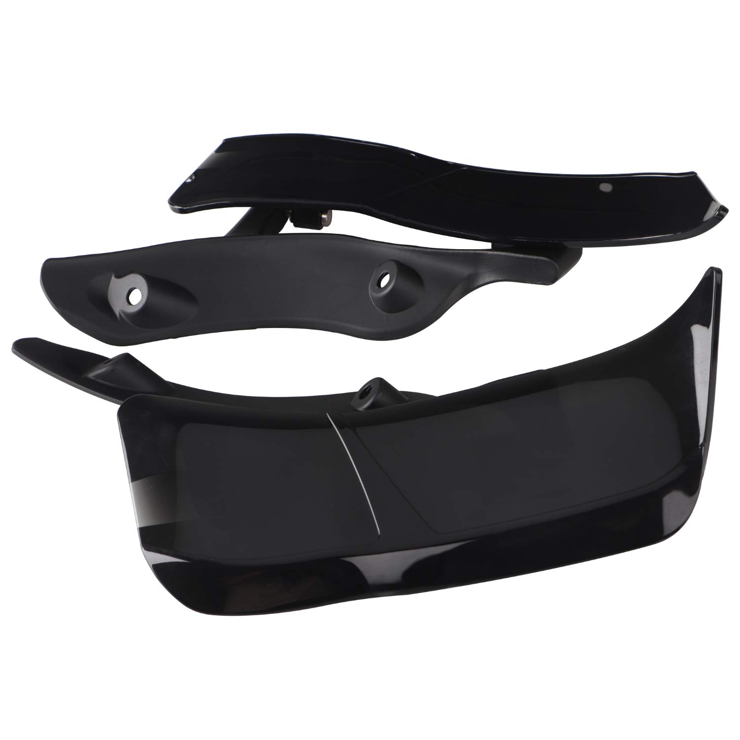 Amazon.com: XMMT ABS Black Side Wing Adjustable Windshield Air