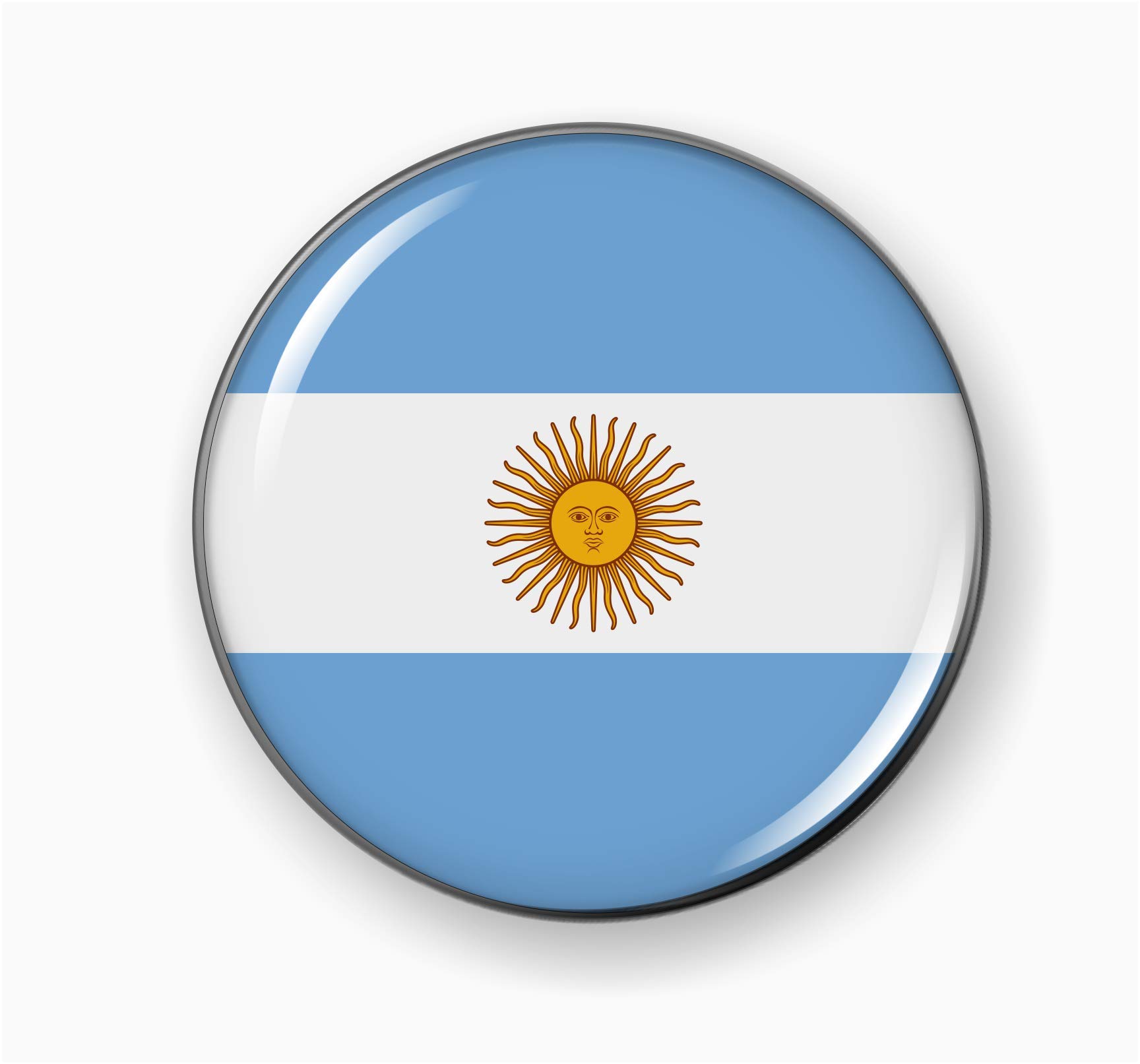 BestLicensePlateFrames Flag of Argentina | 3D Domed CAR Emblem Badge Sticker Ro - Picture 11 of 12