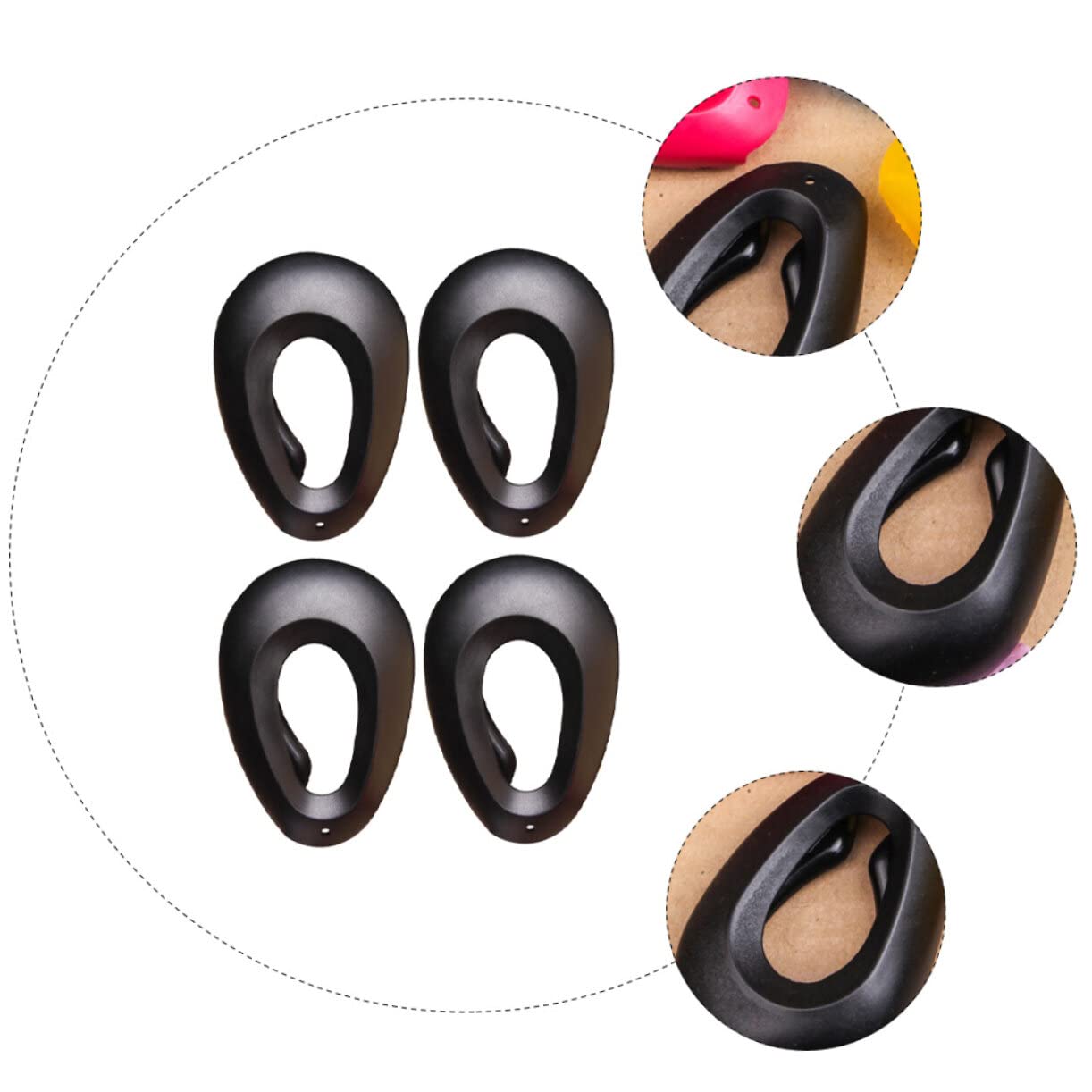 FOMIYES 2 Pairs Hair Dye Ear Protectors Professional Ear Muffs for Hair Coloring for Styling