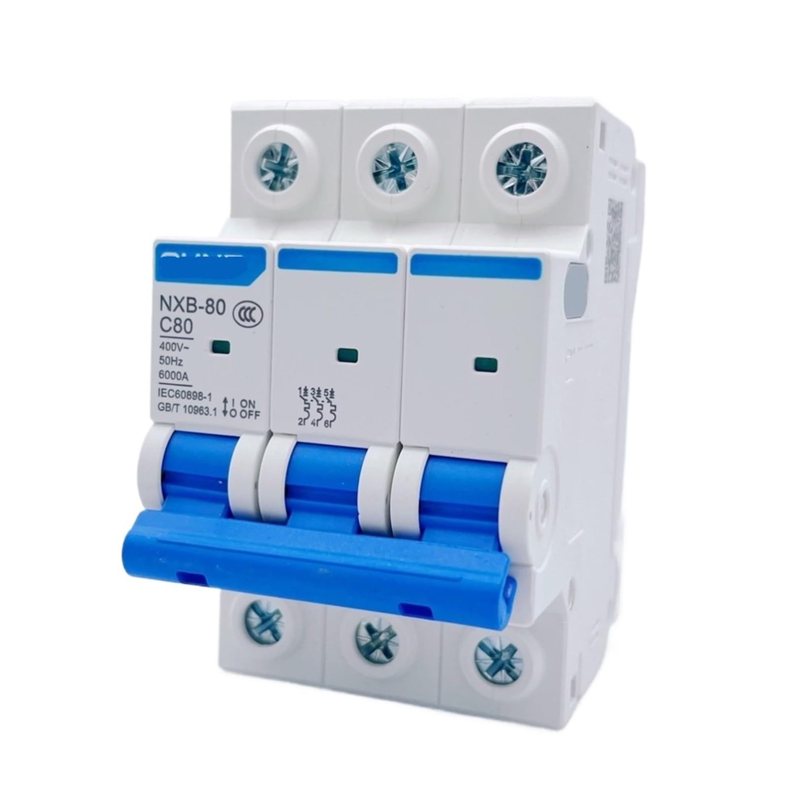 Gvbaepieo 80A Small Size Nxb-80 1P 2P 3P 4P C Type Circuit Breaker Dz47 Air Switch (3P)