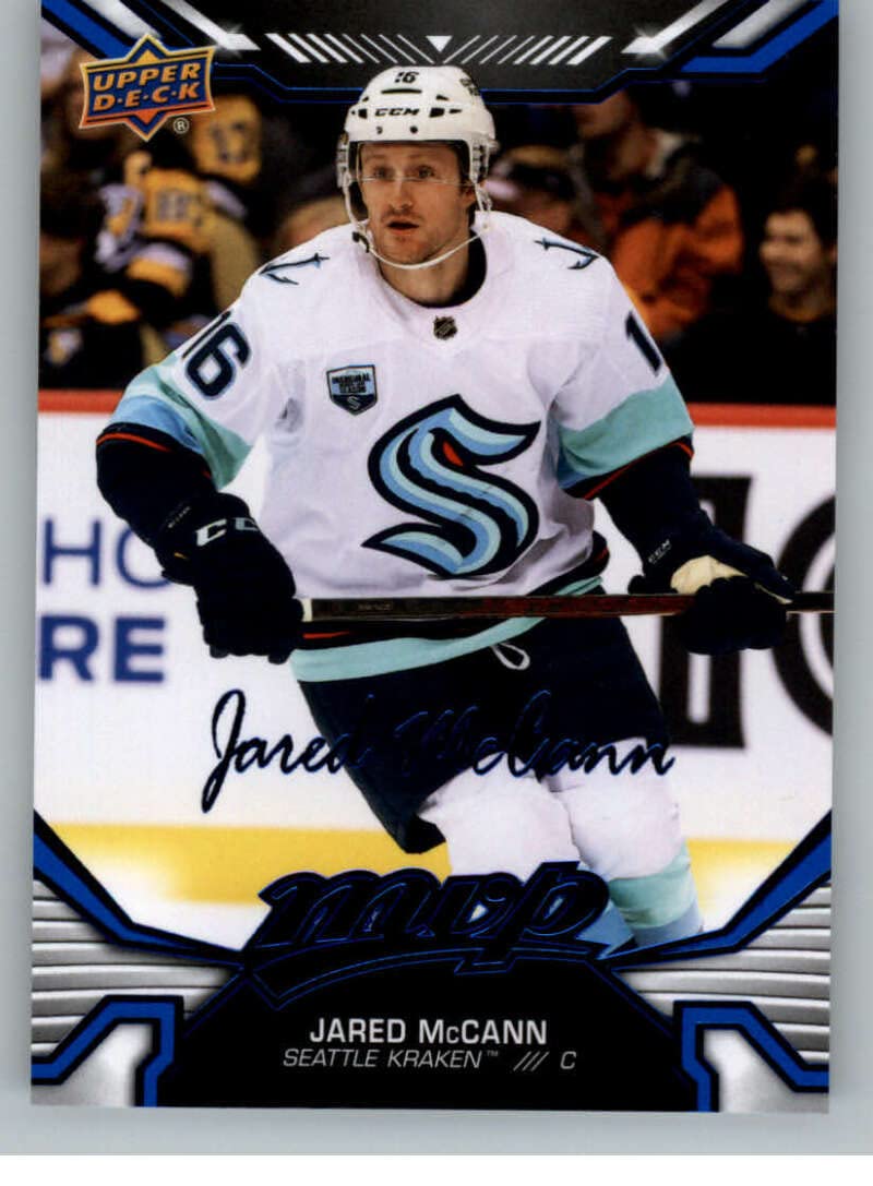 2022-23 Upper Deck MVP Factory Set Blue #209 Jared McCann Seattle Kraken Official UD NHL Trading Card (Stock Photo, card is straight from Factory Set in Near Mint to Mint Condition)