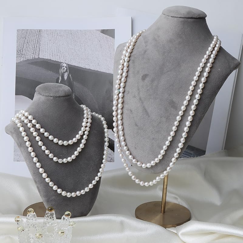 Joya de Perlas para Mujer - Collar Minimalista con Perlas Naturales, Accesorio Versátil para el Trabajo, Cenas o Ocasiones Formales