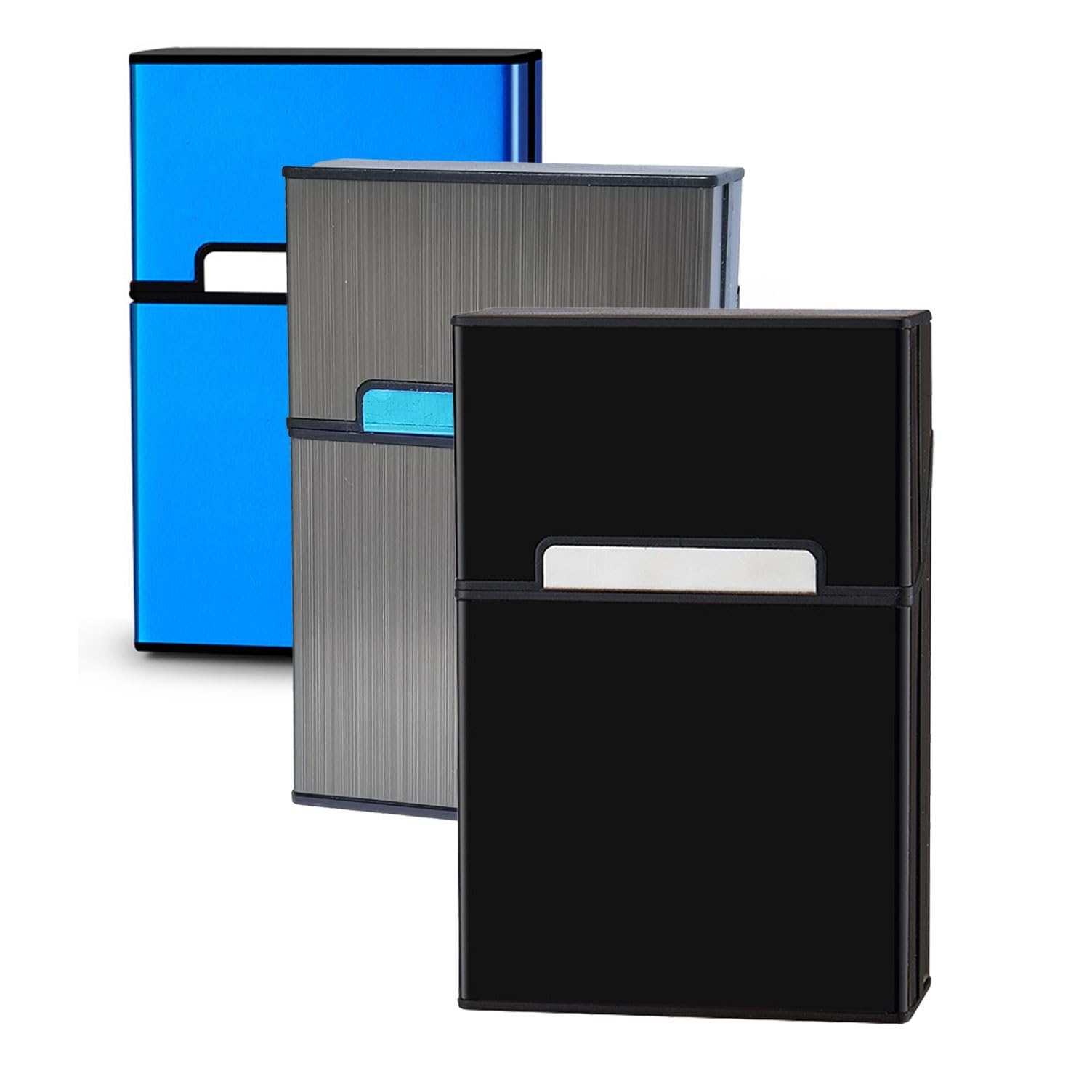 where to buy b&h switch cigarettes Amazon.com: Cigarette Case Aluminum Magnetic Switch 20 Capacity 3 Pack  (Gray+Blue+Black, 85mm) : Health & Household