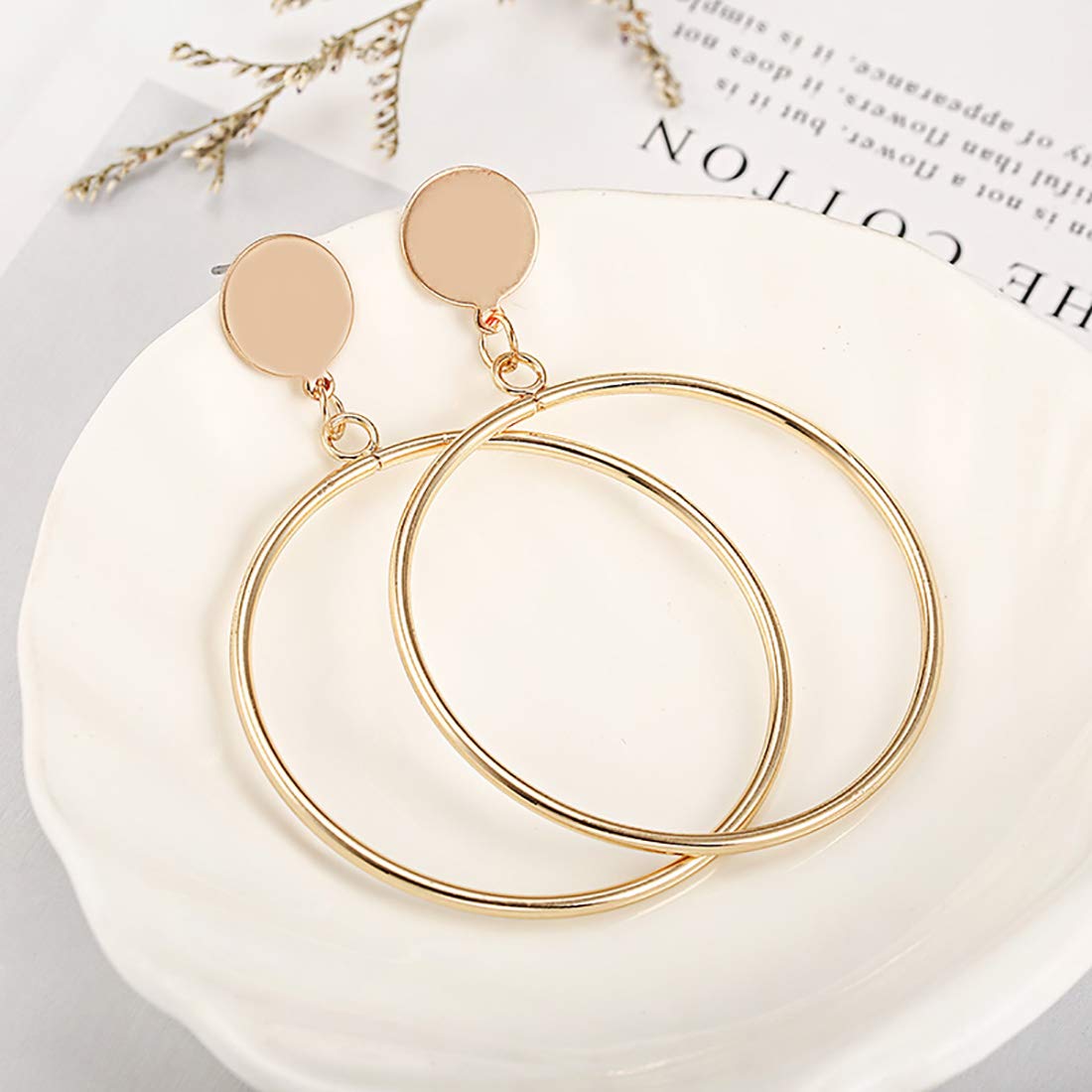 Round Plated Hoop Earrings - CT-ERGG-45063