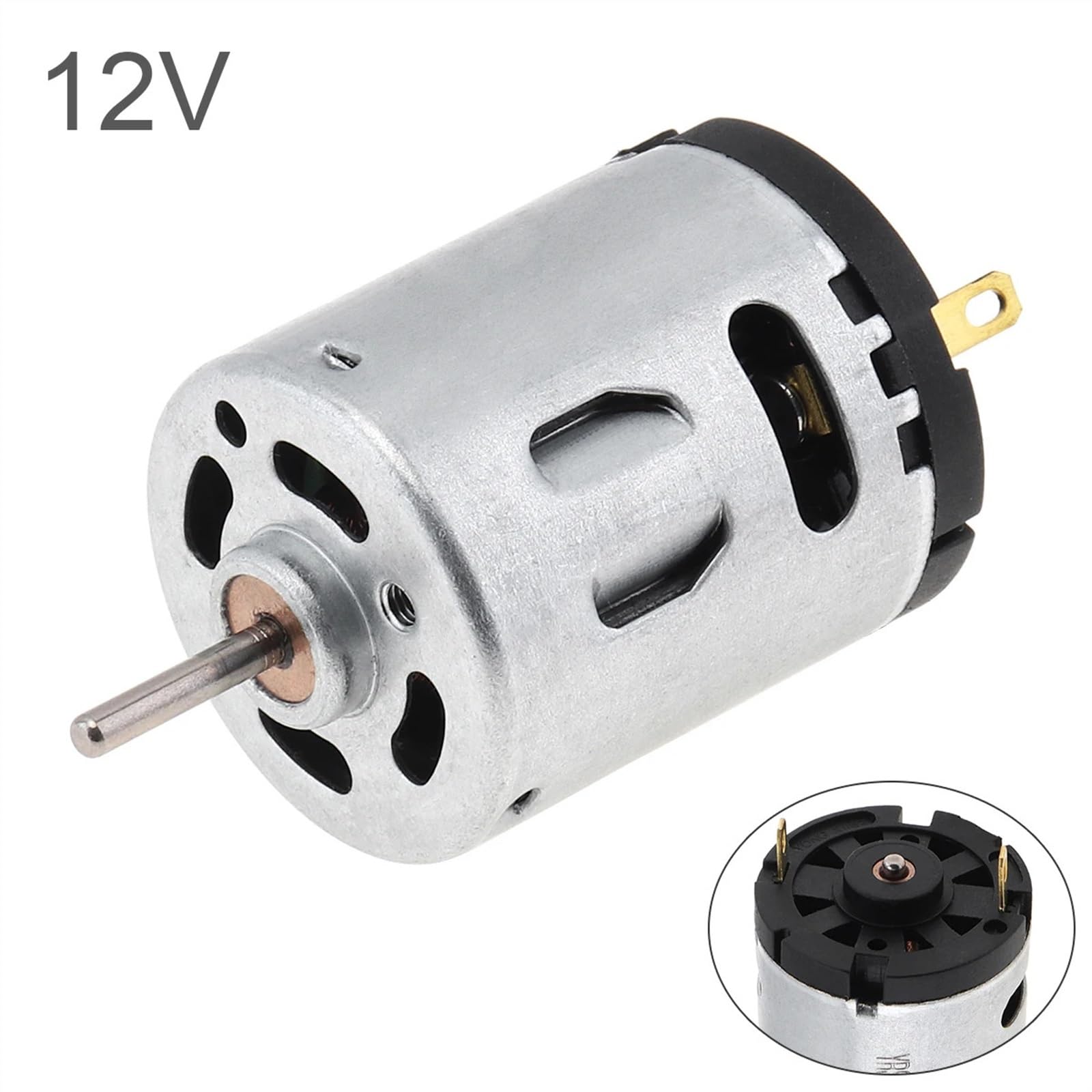 RS360 DC 12 V silnik szczotkowy węglowy, 12000 obr/min, wysoka prędkość, do zabawek DIY, suszarka do włosów, wentylatory elektryczne