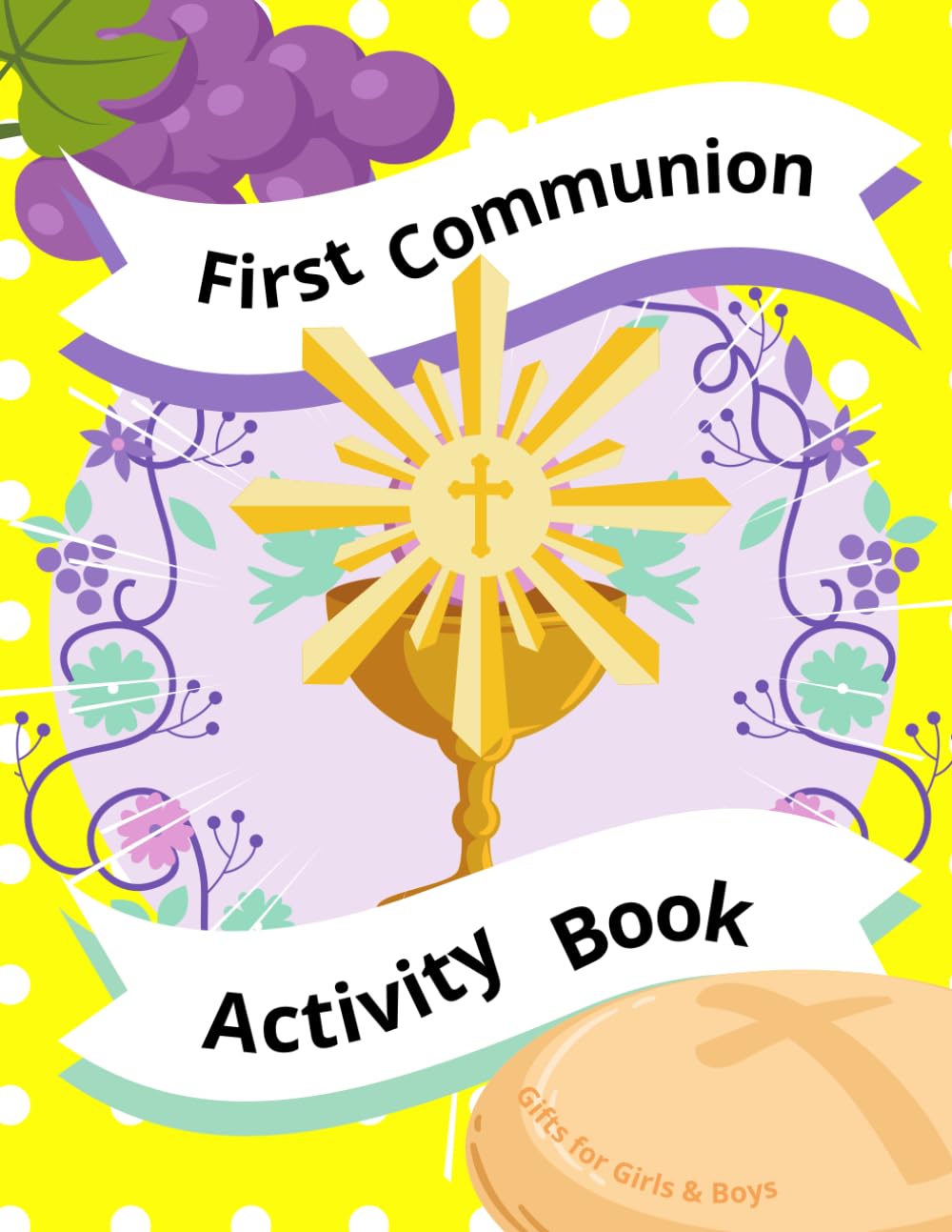 First Communion Gifts for Girls & Boys: Activity Book for Catholic Kids ...