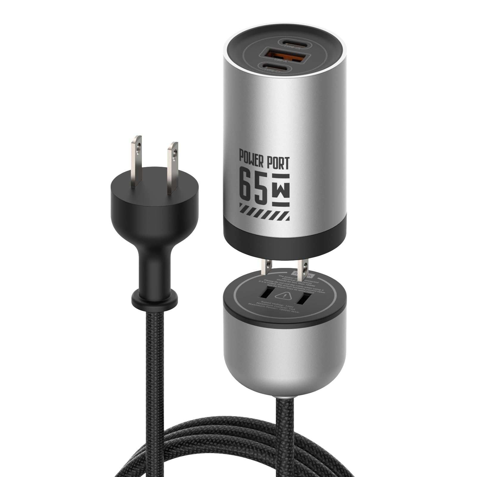 Amazon.com: MFish 65W GaN Fast Wall Charger Block with 2 USB-C & 1