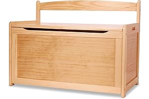 Melissa & Doug Wooden Toy Chest - Perfect for Storing Light Boxes for Kids