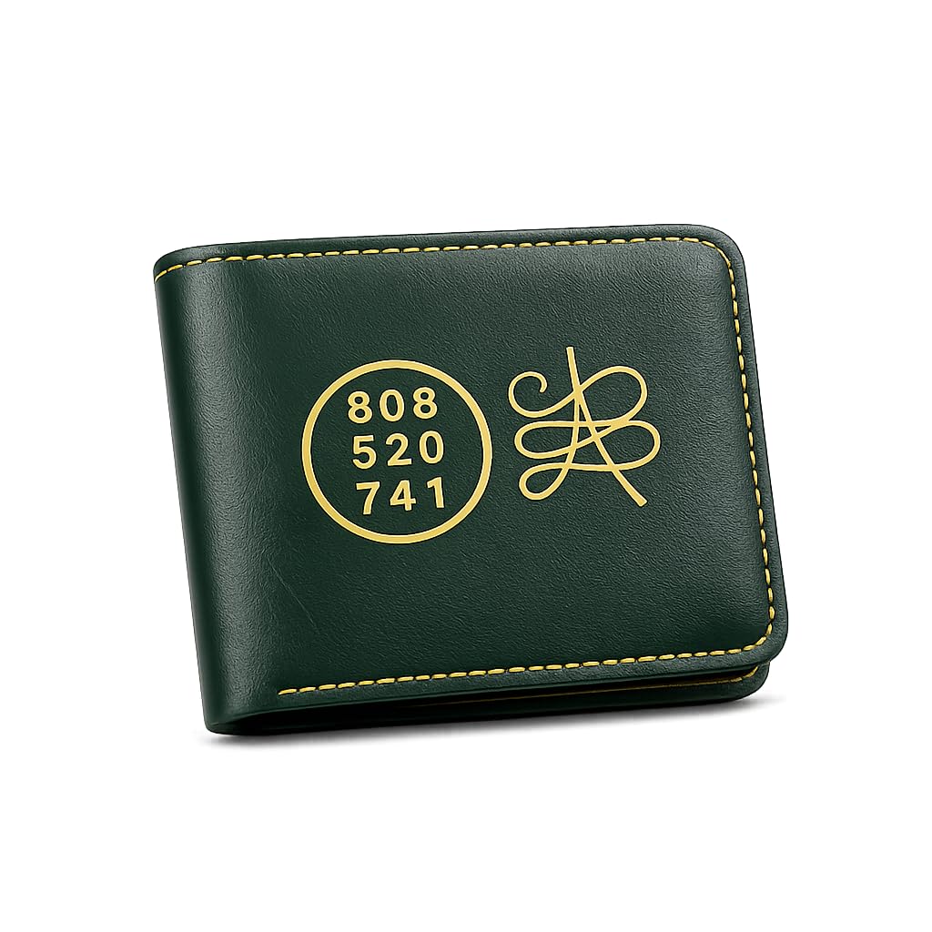 Lucky Wallet for Men | Angel Number 808 520 741 with Zibu Symbol | Premium Faux Leather Bifold Card Holder for Wealth, Prosperity & Positive Energy-image-24
