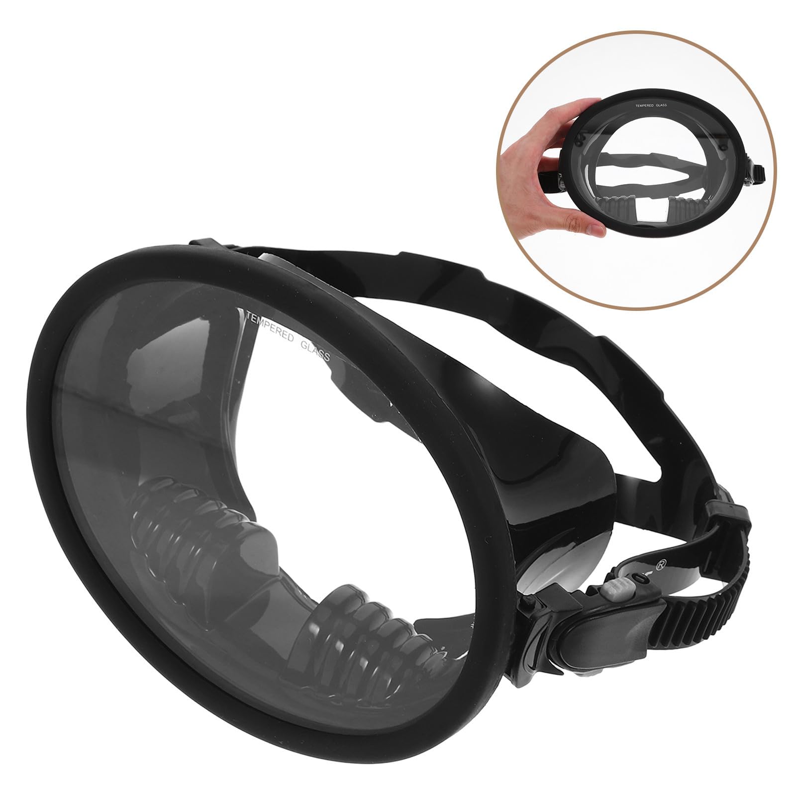 GLEAVI Gafas de Buceo Antivaho Profesionales Silicona y Vidrio Templado para Natación y Snorkel Amplio Ángulo de Visión y Protección contra Filtraciones