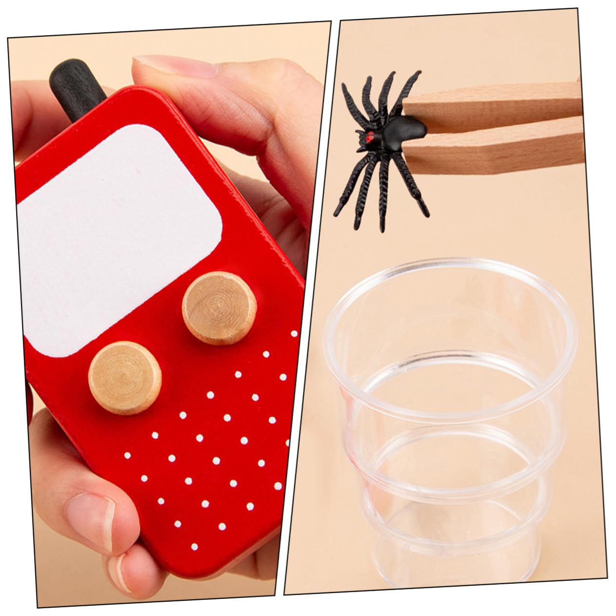 Hohopeti Kit de Detective 3 a 5 Años, Disfraz de Detective Herramientas de Simulación, Juego de Roles para Desarrollo Creativo y Actividades de Espionaje Educativas