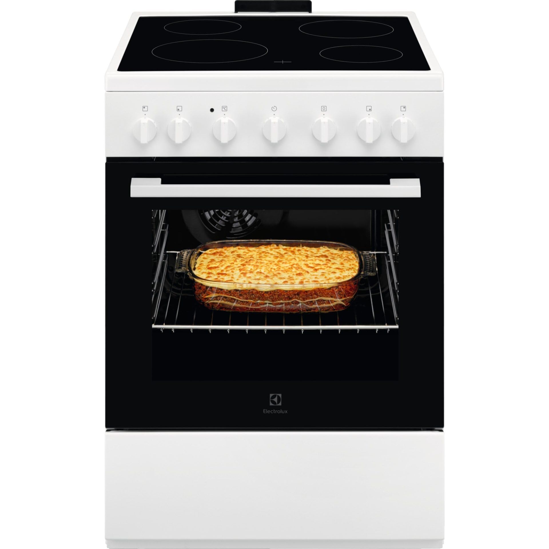 Electrolux LKR620066W - Cucina elettrica con forno, libera installazione, 60x60 cm, Classe energetica A