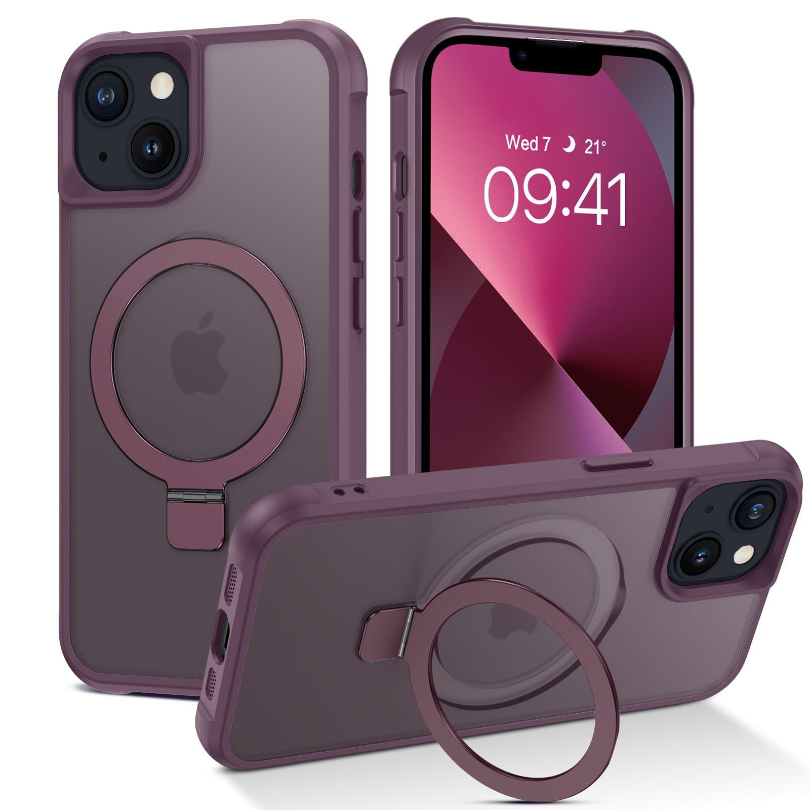 GaoBao Coque Magnétique Pour IPhone 13/iPhone 14 Avec Support Invisible