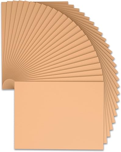 Hojas de espuma de melocotón de 9 x 12 pulgadas para manualidades, 0.079 in de grosor. Juego de 25 papeles de espuma de melocotón de alta calidad,