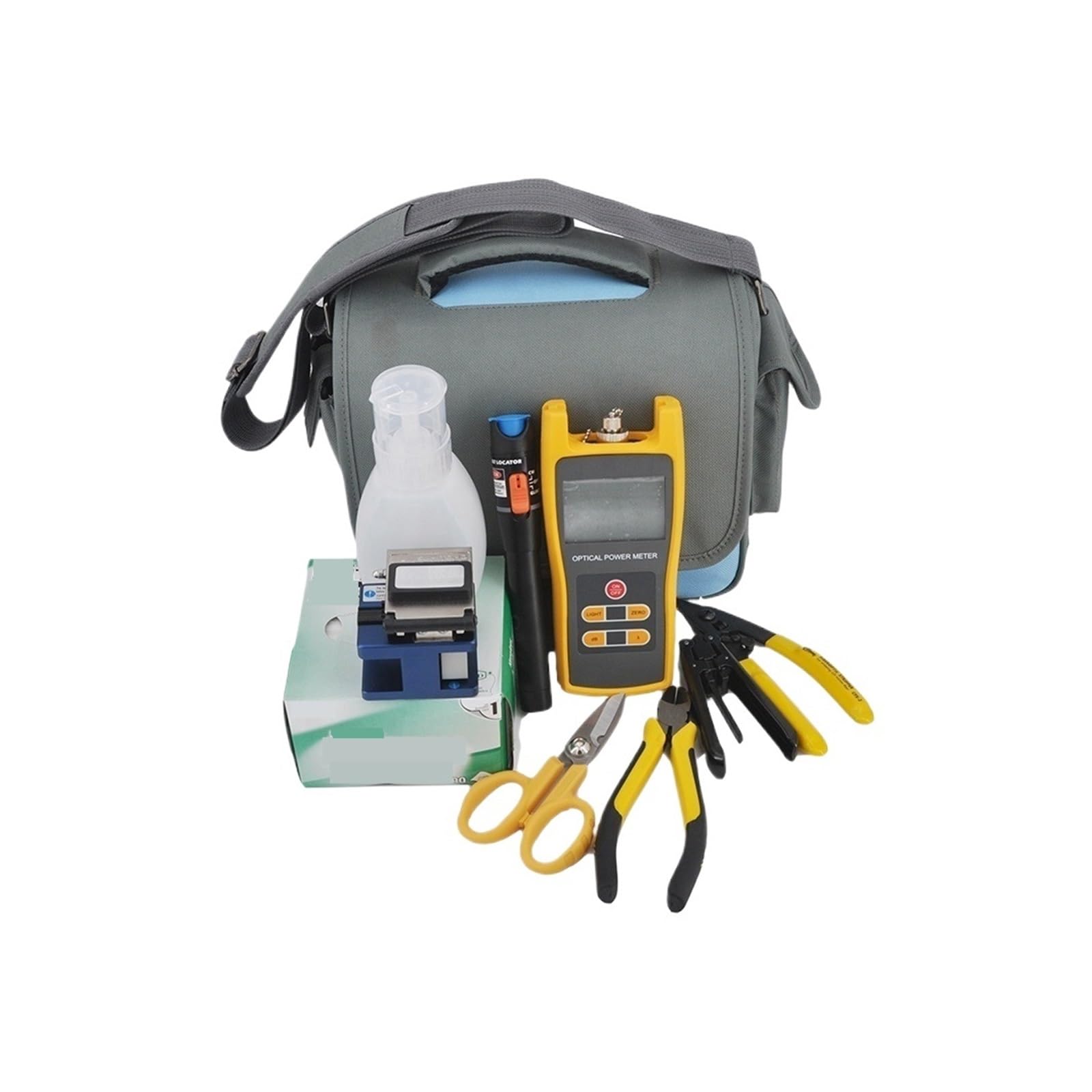 CUDTAPI Optical Fiber Cleaver, Ftth Fiber Optic Tool Kit Cleaver Power Meter Precision Stripping Cable Cutter With User-friendly Design
