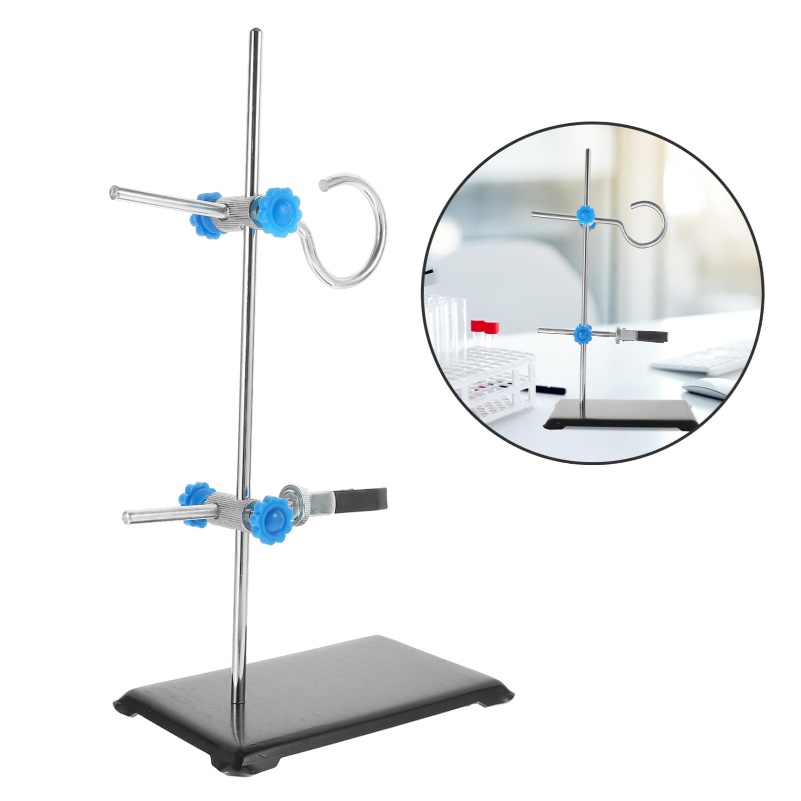 Gatuida Support de Laboratoire Portable Plusieurs styles en Fer Facile à Monter et Démonter, Cadre Miniature pour Usage en Laboratoire Scientifique