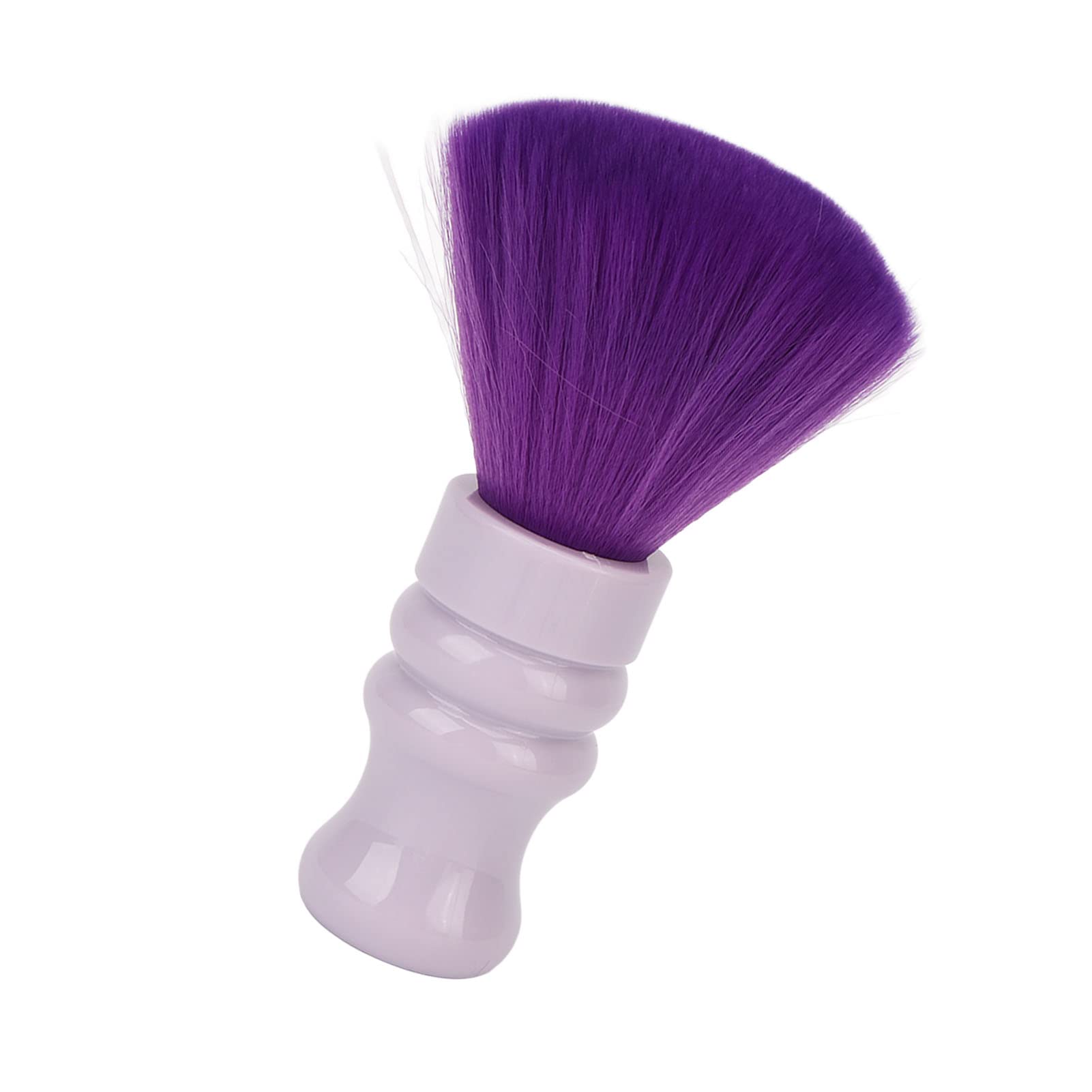 Cryfokt Neck Duster Weiche Nylonbürste Effiziente Reinigung für Friseursalon, ABS-Griff – Lila