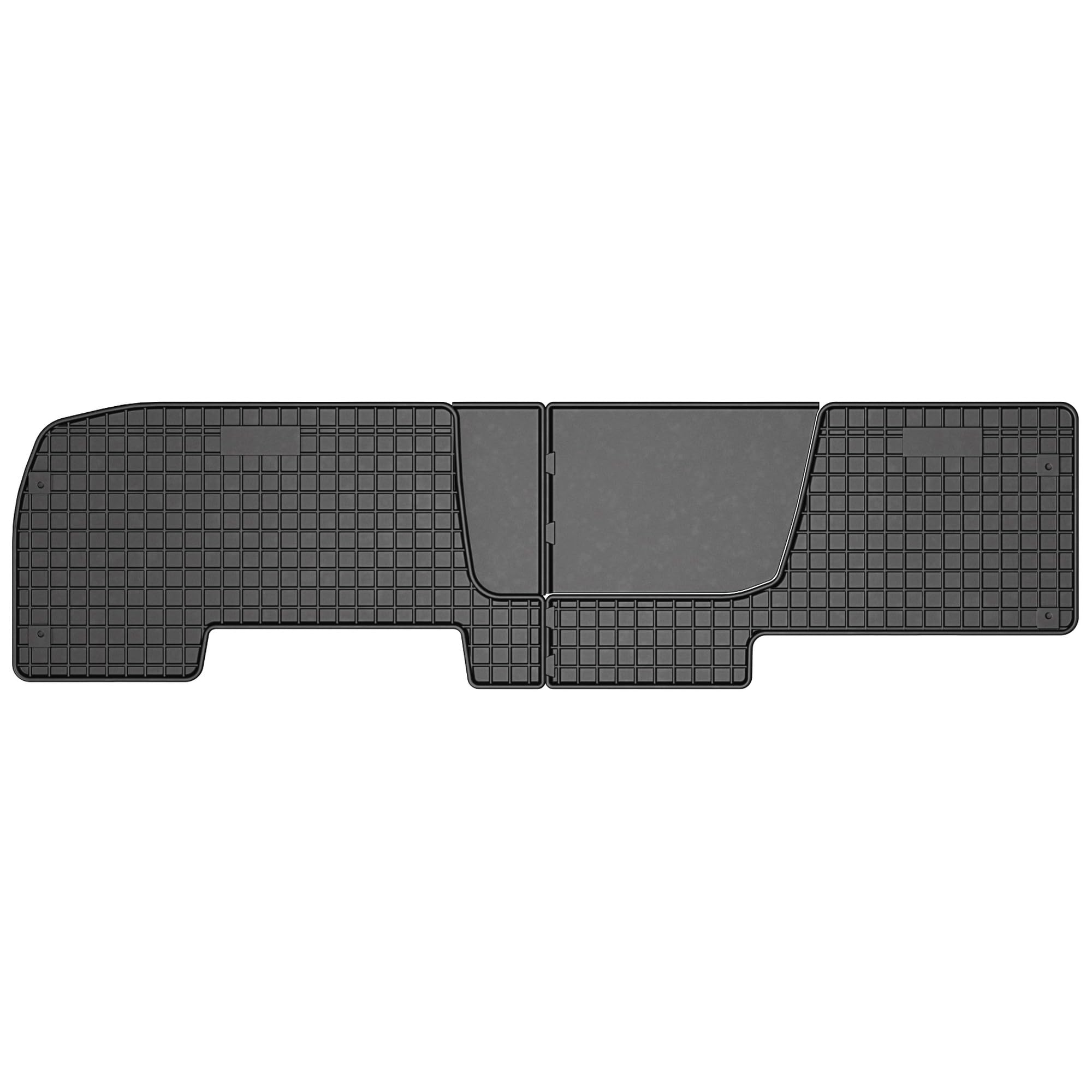 MOTOS Gummimatten Auto Fussmatte passend für Renault Trafic II 2001-2014 2. Sitzreihe Verbessern Sie Ihren Reisekomfort mit Antirutschmatte Auto- Allwetter fußmatten Auto, Schutz vor Verschmutzung