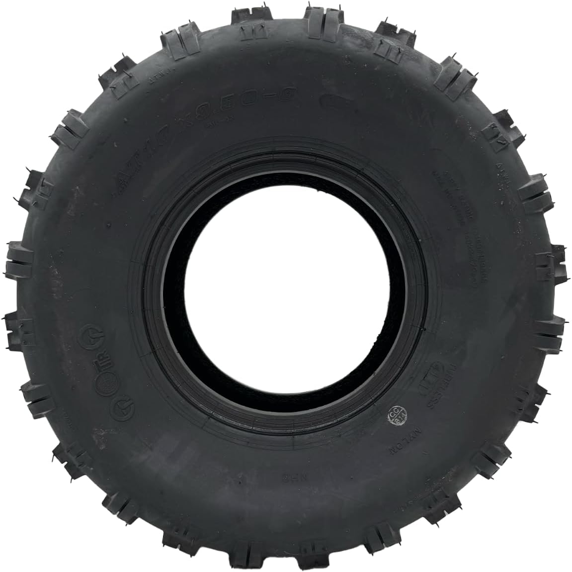 18x9.50-8 4 Ply Tire for Lawn and Garden Pull Behind Carts, Aggressive Tread for More Traction