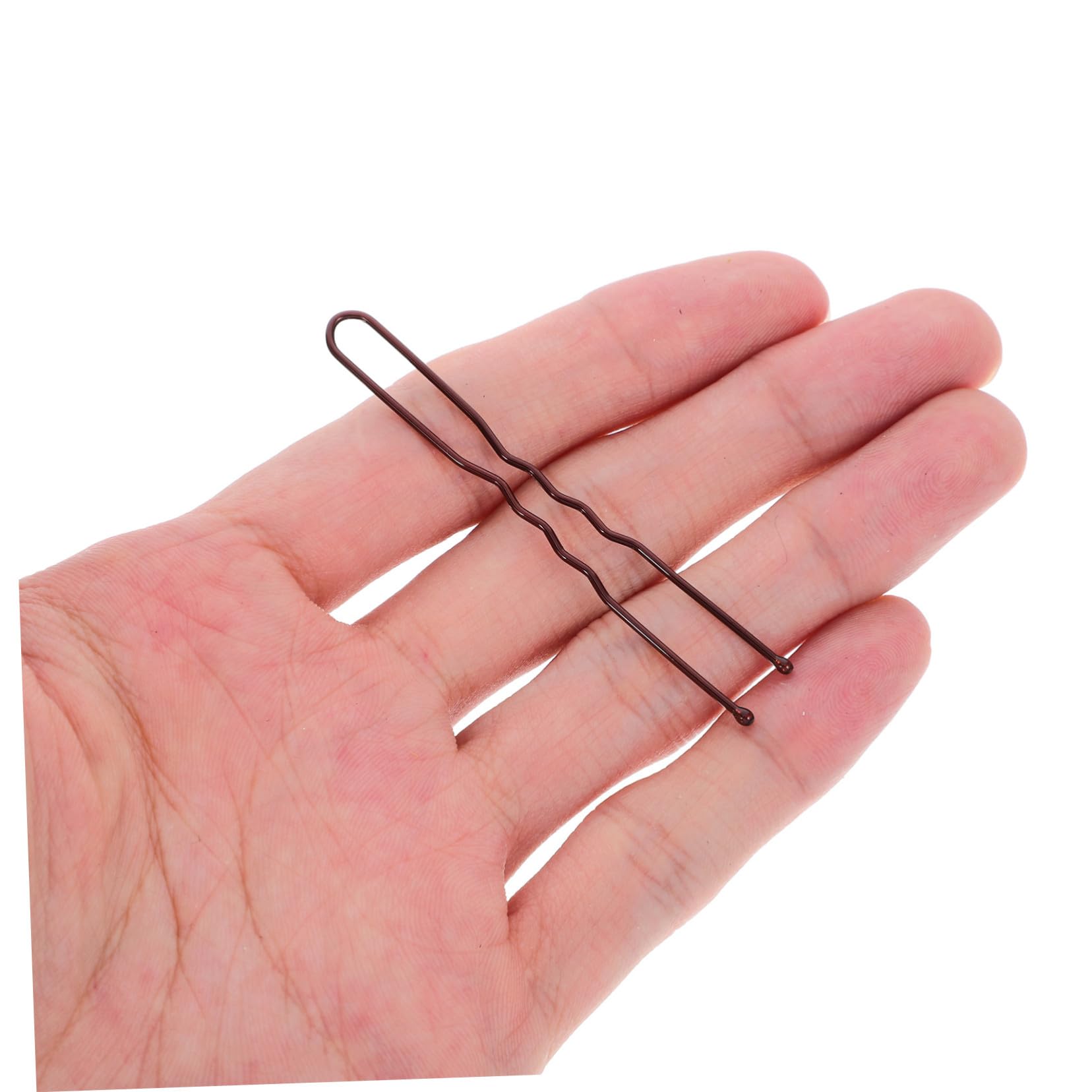 CALLARON 600 Piezas conjunto de pinzas para el cabello alfileres de palo de pelo de metal pasador de pelo francés horquillas para moños planchar Café